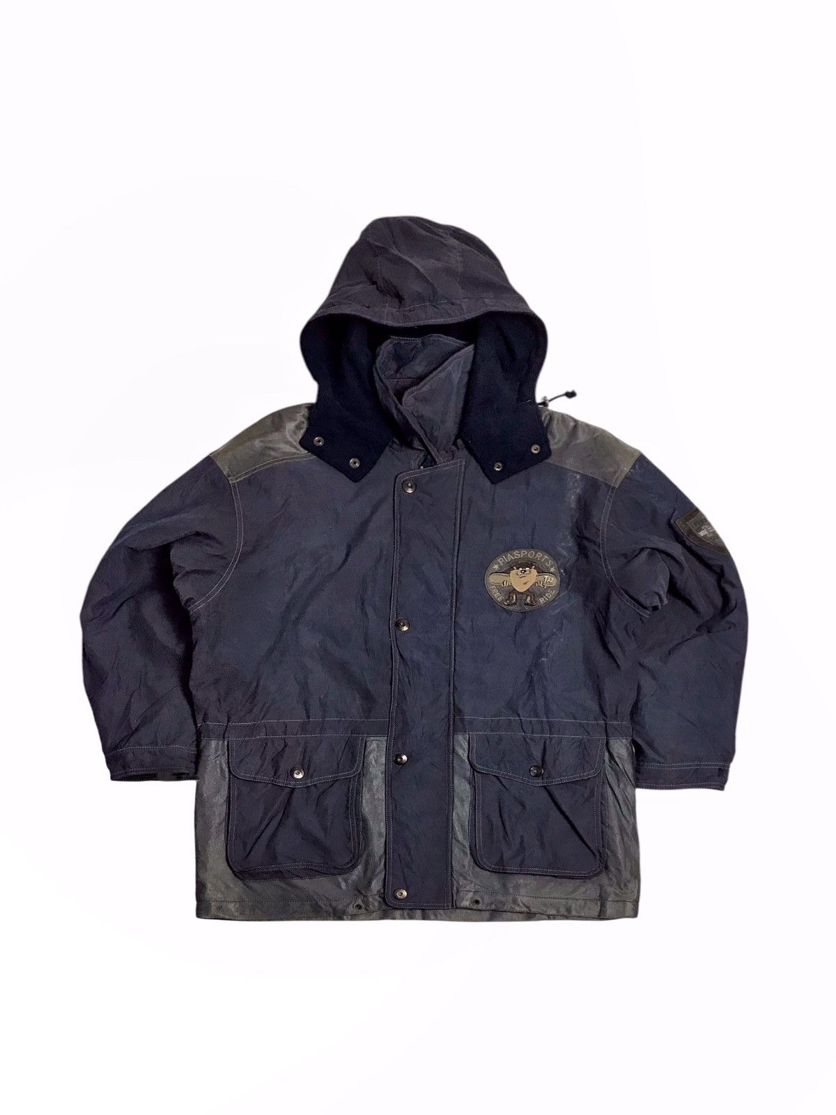 Japanese Brand × Vintage × Warner Bros 1997 Piasports Big Embroidery Logo On The Back Parka Size US XL / EU 56 / 4 - 2 Thumbnail