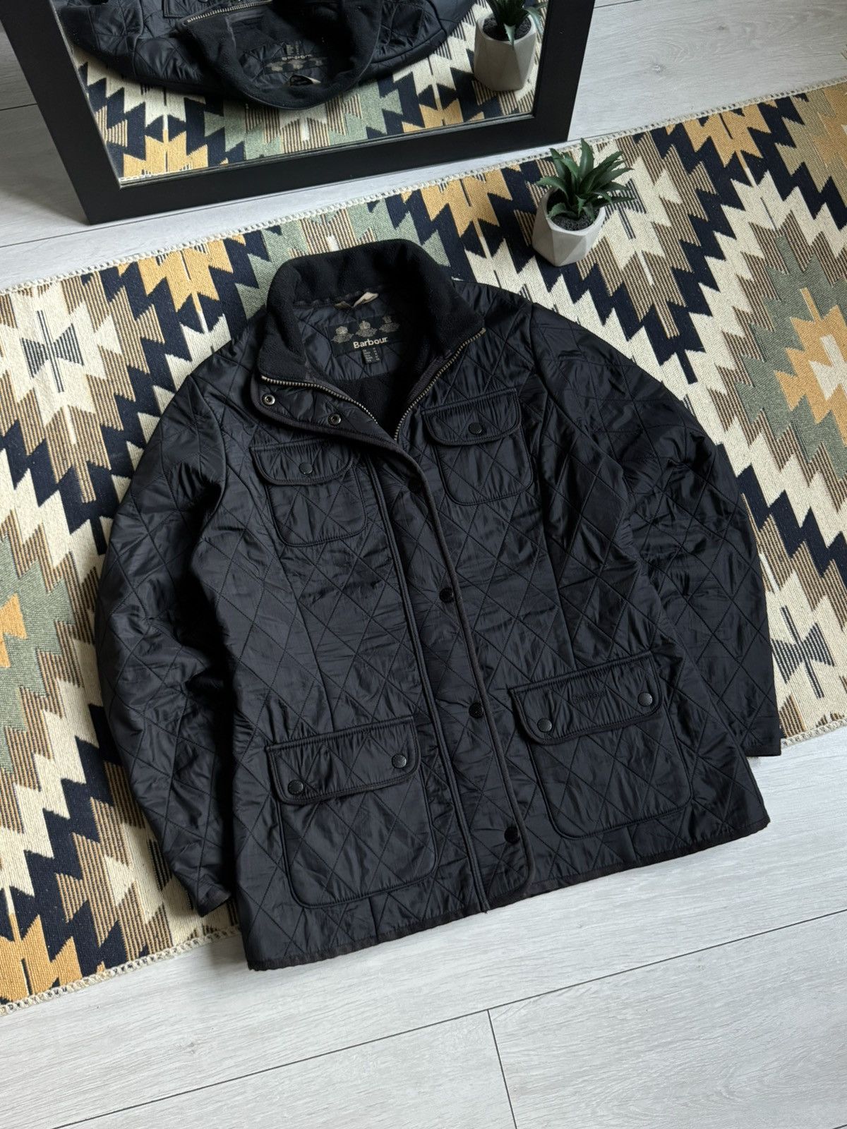 Barbour Barbour Women’s Utility Quilted Jacket Size L / US 10 / IT 46 - 2 Thumbnail
