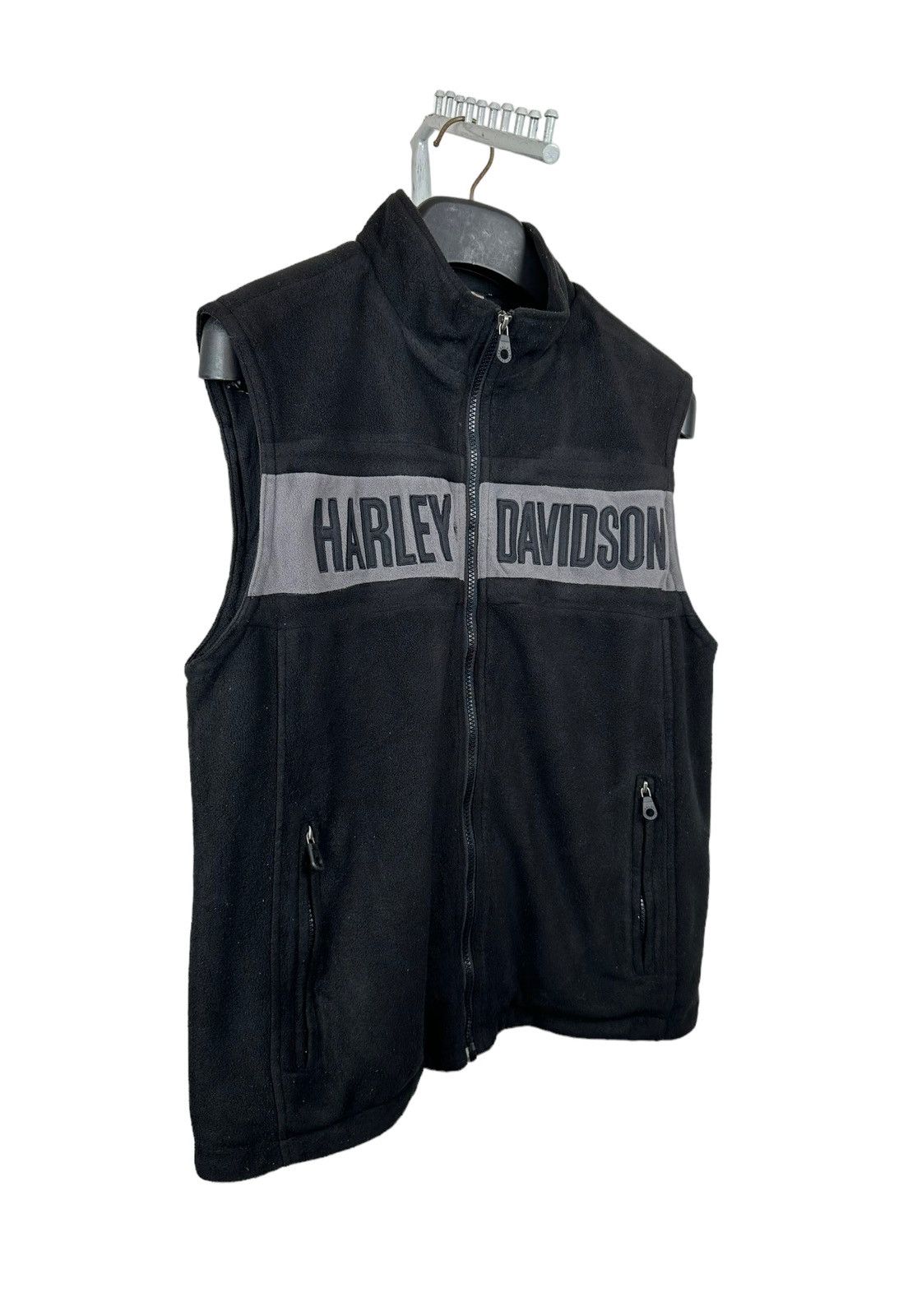 Harley Davidson × Warren Lotas Harley Davidson Fleece Sleeveless Size US L / EU 52-54 / 3 - 14 Thumbnail