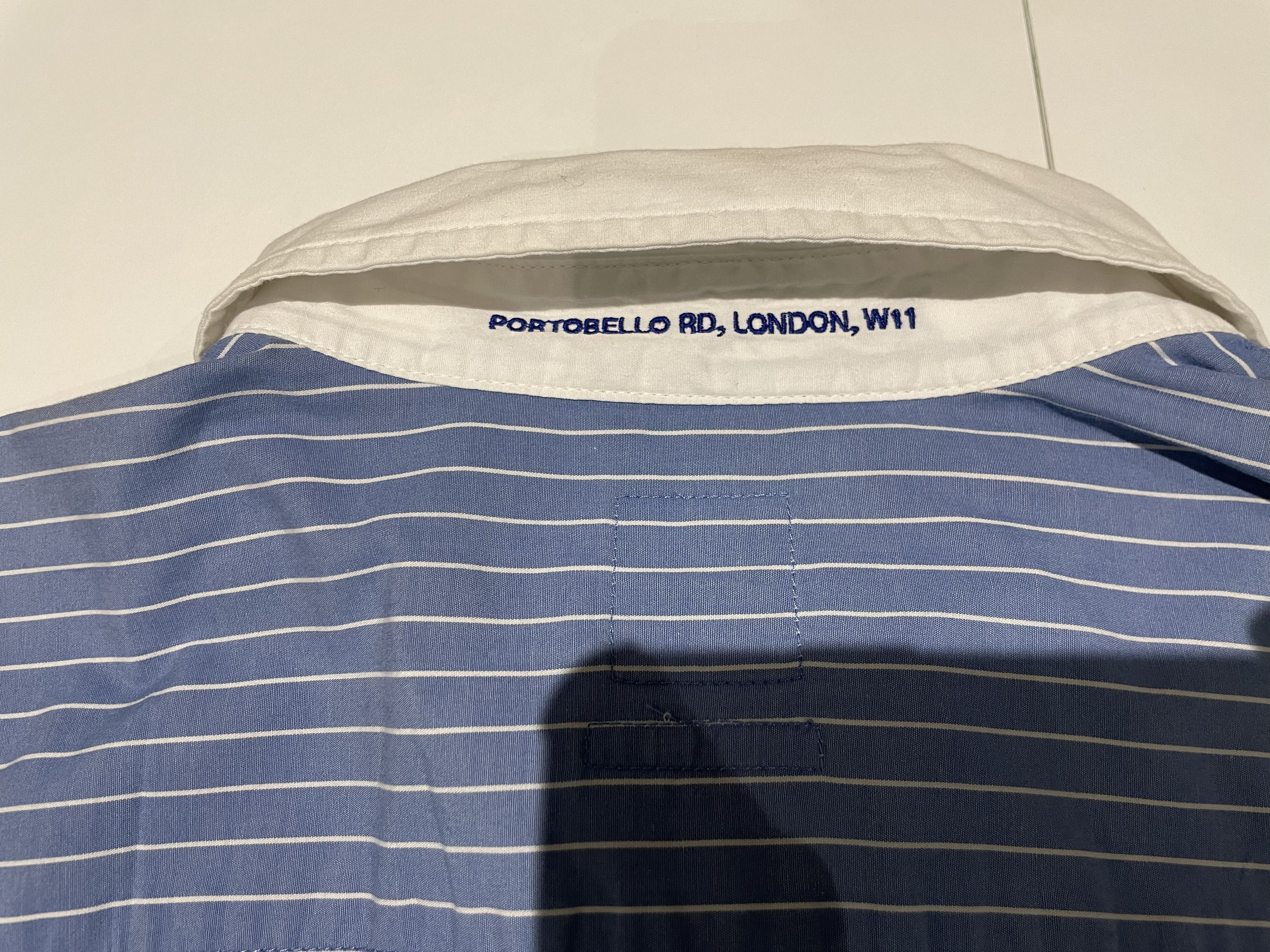 Pepe Jeans Pepe Jeans Slim Fit Striped Shirt - Blue/White - L Size US L / EU 52-54 / 3 - 15 Thumbnail