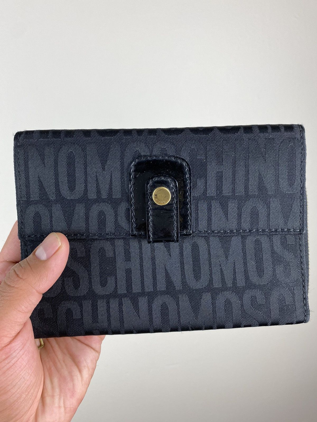 Moschino Moschino Monogram Spellout Wallet Made In Italy Size ONE SIZE - 2 Thumbnail