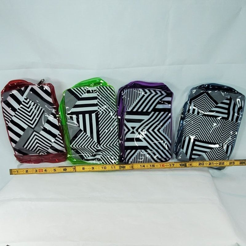 Other Paul Mitchell Geometric Cosmetic Travel Bag Red Trim Size ONE SIZE - 4 Thumbnail