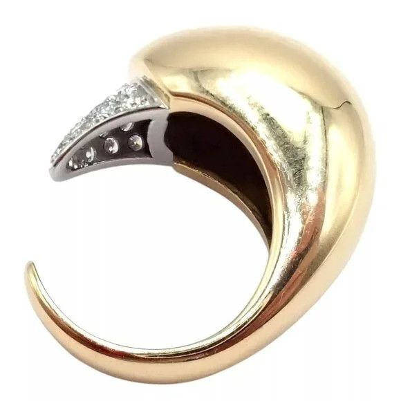 Tiffany & Co. Tiffany & Co. Elsa Peretti 18k Yellow Gold Diamond Bird Ring Size ONE SIZE - 7 Thumbnail