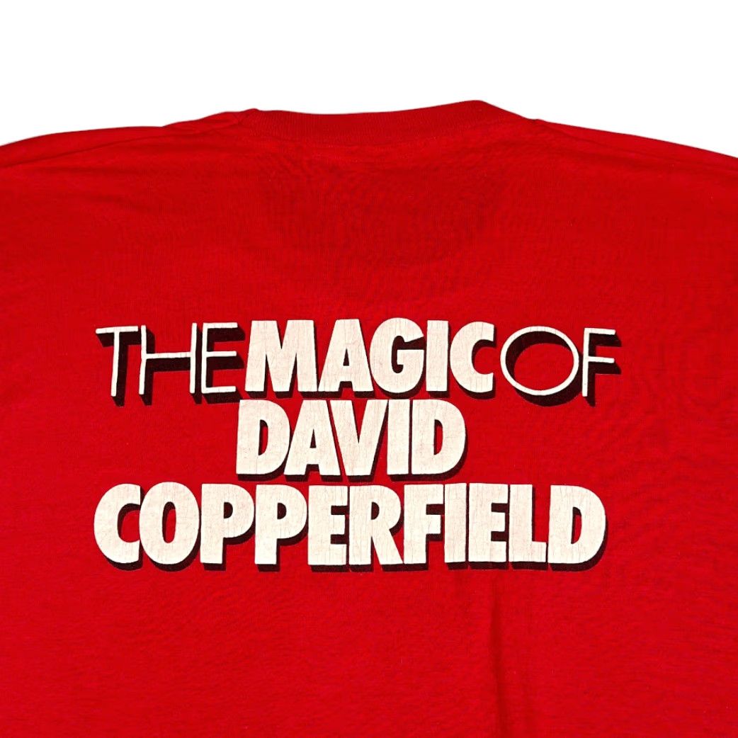 Vintage VINTAGE Screen Stars Shirt Adult MEDIUM Red 80s David Copperfield Magic Show USA Red Shirt Mens Size US M / EU 48-50 / 2 - 4 Thumbnail