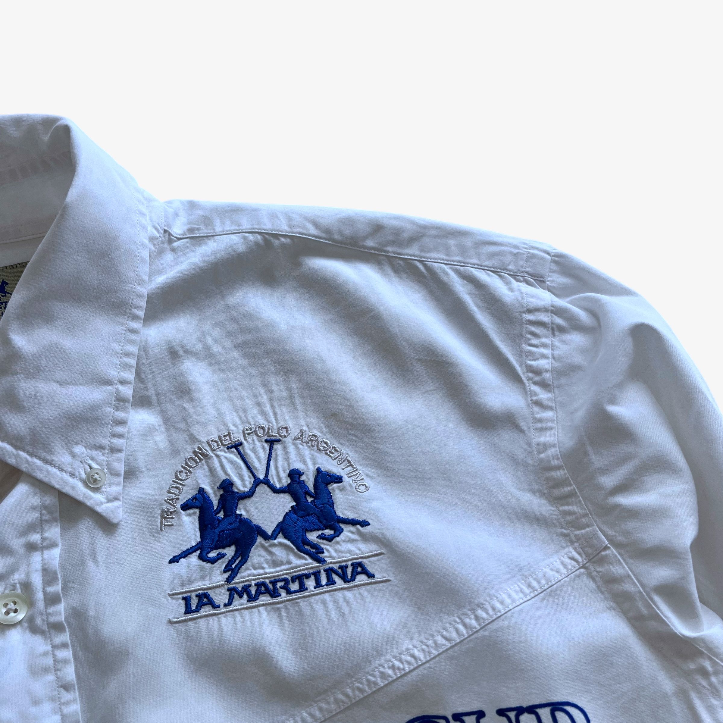 La Martina Vintage Y2K Men's La Martina Windsor Polo Cup White Shirt Size US L / EU 52-54 / 3 - 6 Thumbnail