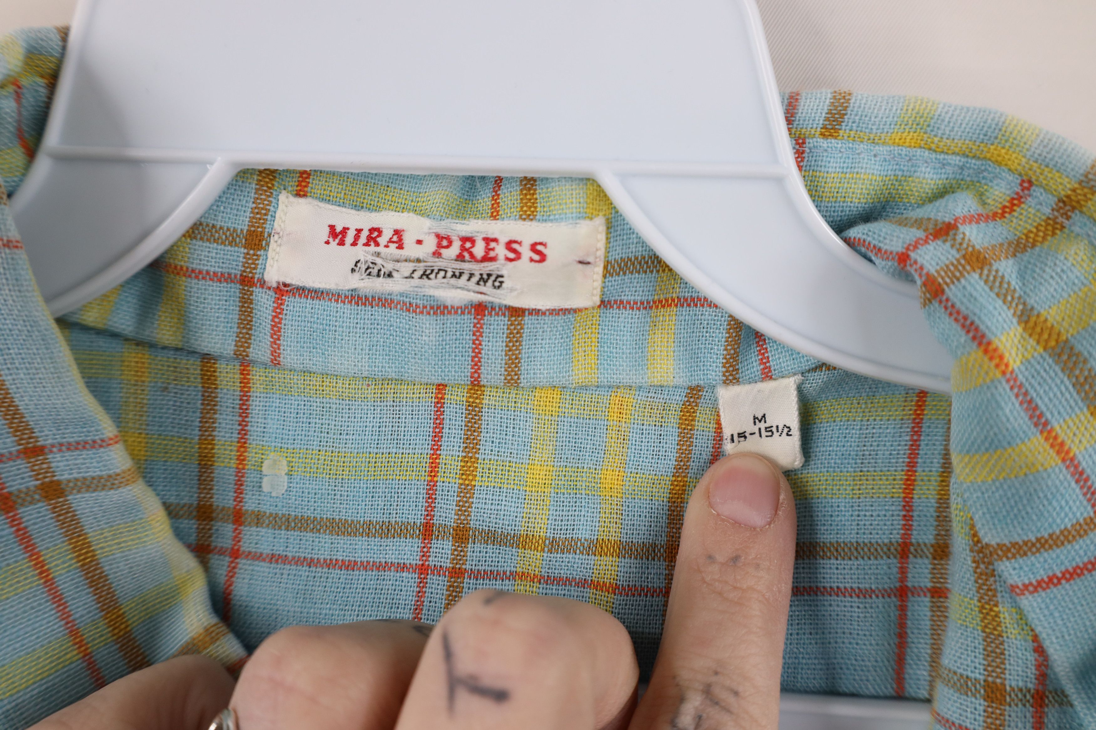 Vintage Vintage 50s 60s Streetwear Collared Button Down Shirt USA Size US M / EU 48-50 / 2 - 9 Thumbnail