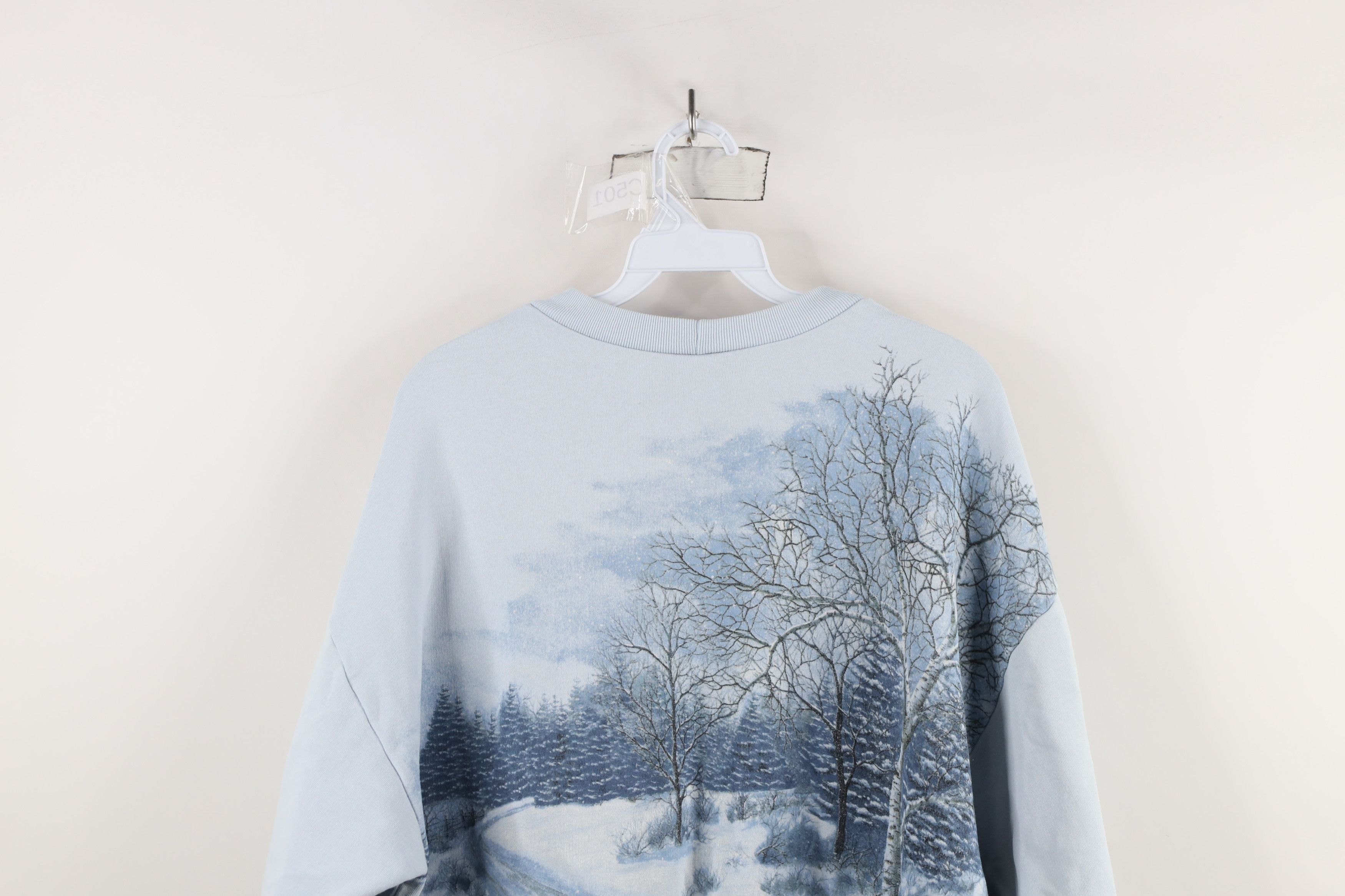 Vintage Vintage 90s Streetwear Christmas Farmhouse All Sweatshirt Size L / US 10 / IT 46 - 13 Thumbnail