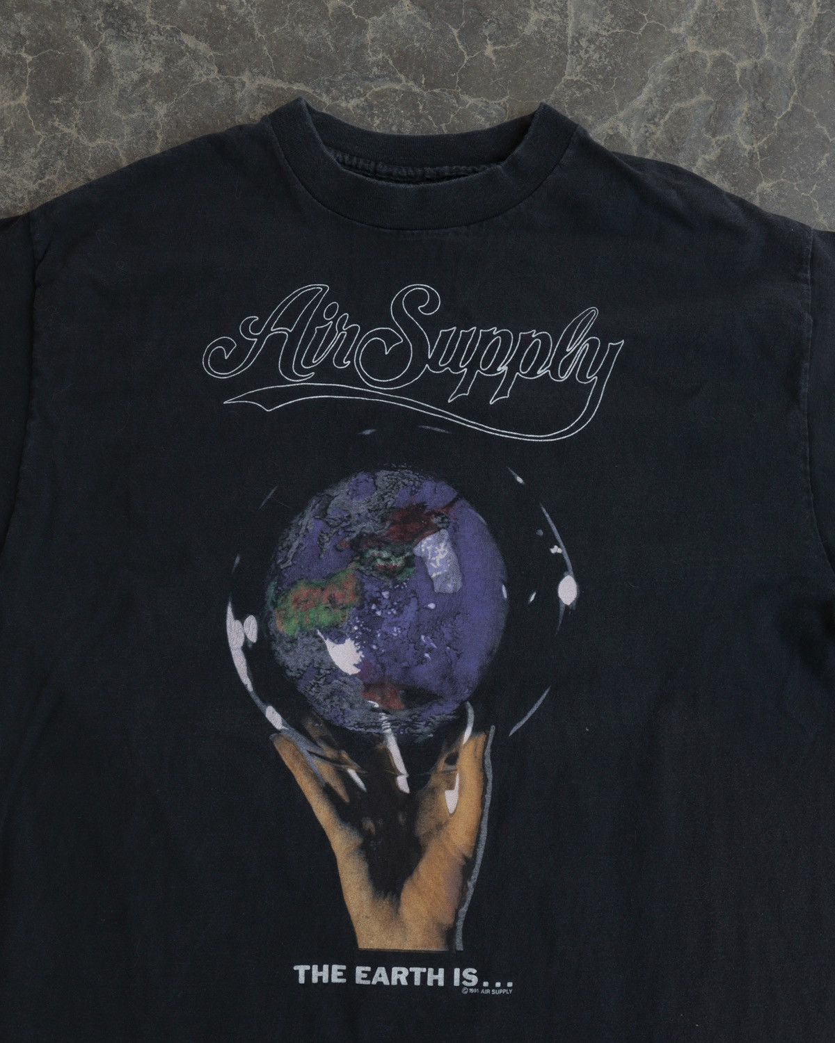 Band Tees Vintage 90s Air Supply Band Fade Black Archive World Tee Size US XL / EU 56 / 4 - 3 Thumbnail