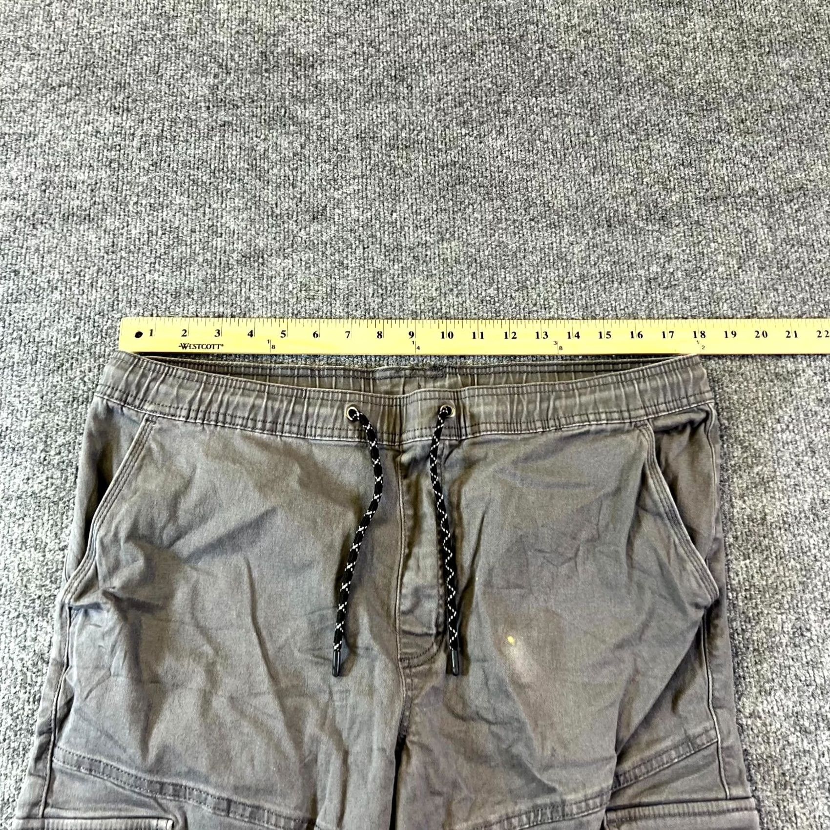 Burnside Burnside Mens XL Gray Drawstring Joggers Tapered Leg with Pockets Streetwear Pants Size US 36 / EU 52 - 3 Thumbnail