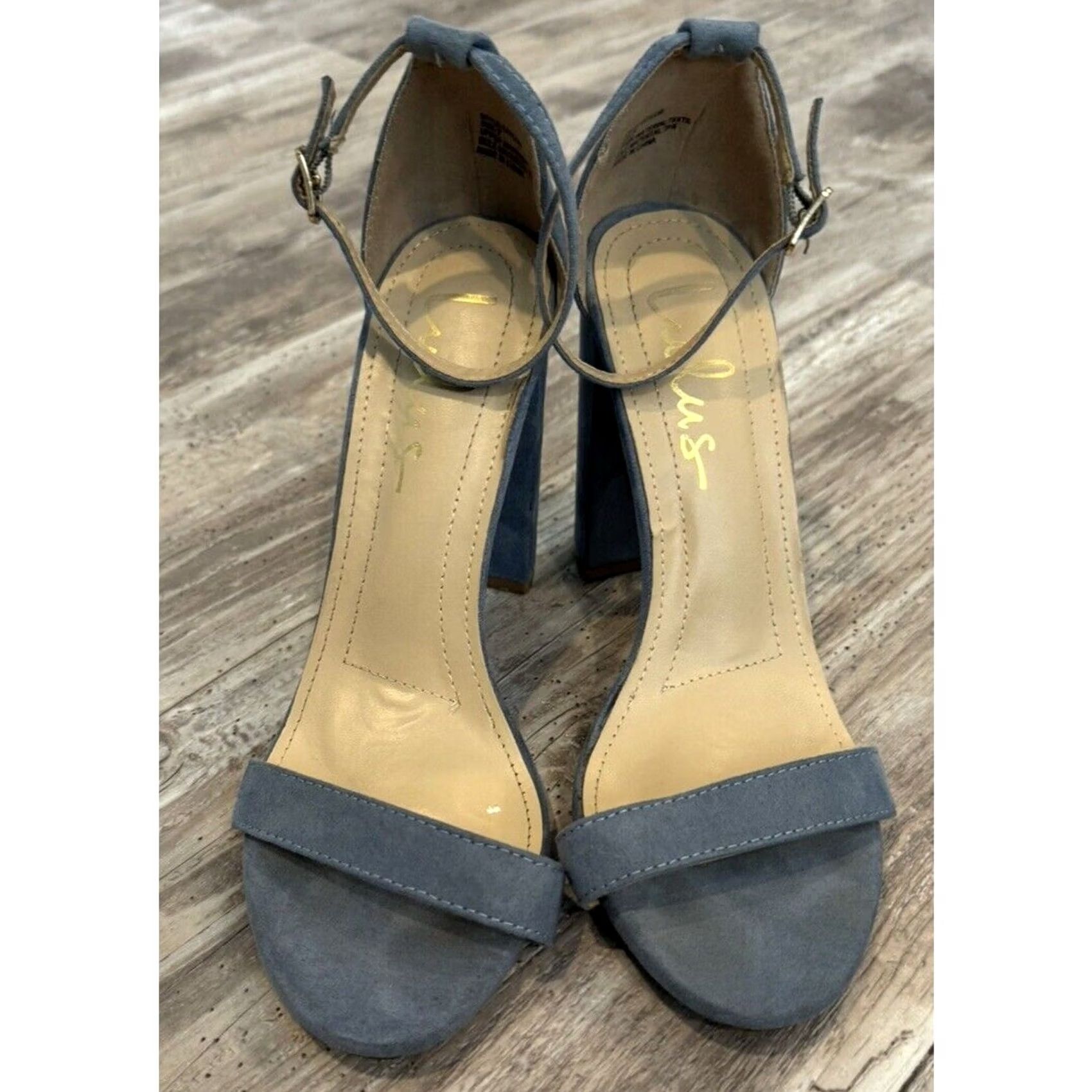 Lulus Lulus Blue Suede Ankle Strap Heels Women's Size 7 Size US 7 / IT 37 - 2 Thumbnail