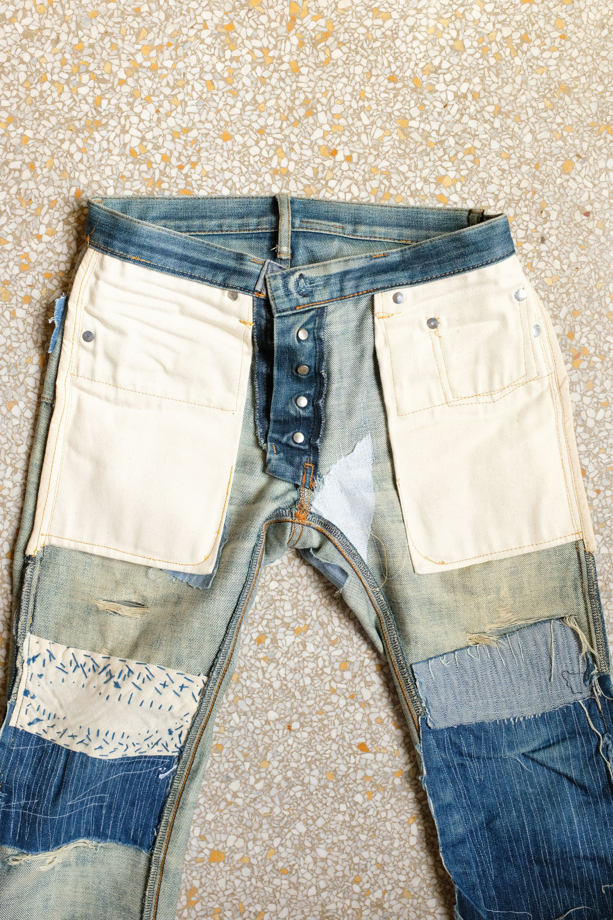 Dior Dior Homme MIJ Jeans Thrashed Repaired Hedi Slimane Size US 26 / EU 42 - 23 Thumbnail