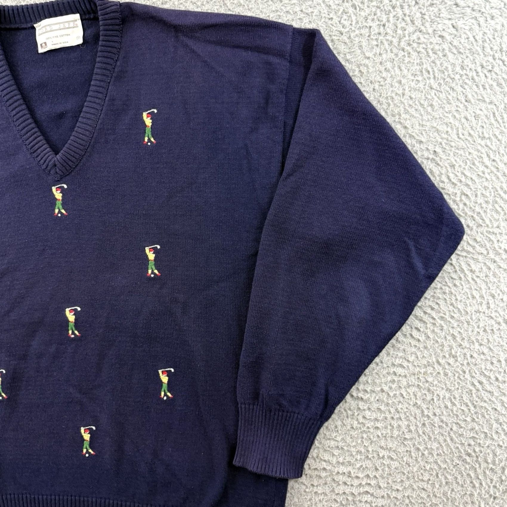Vintage VINTAGE Lord Jeff Sweater Mens L Blue Golf Neck Long Sleeve Sport Pullover Size US L / EU 52-54 / 3 - 5 Thumbnail