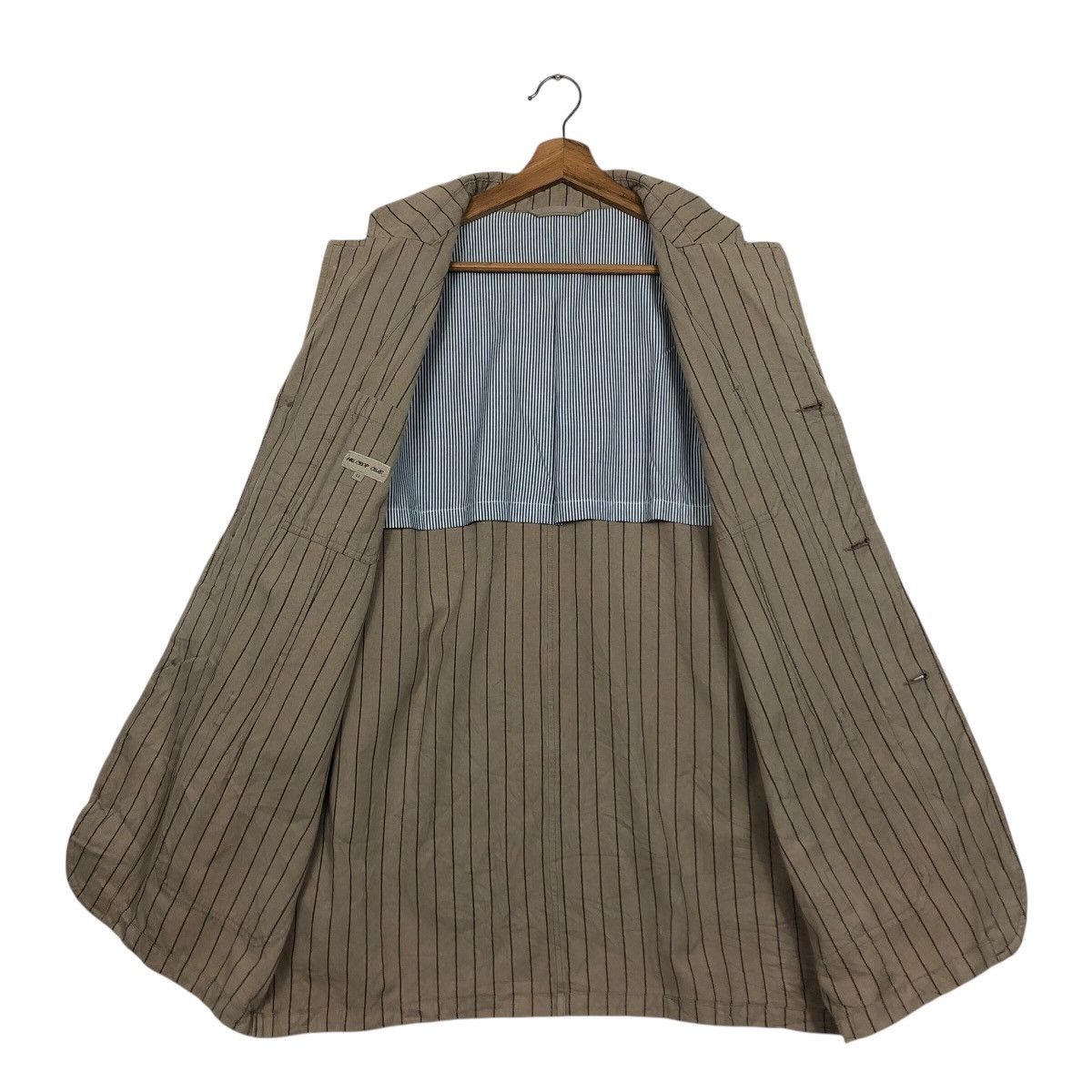 Japanese Brand Vtg Hickory Chore Jacket Striped Hillcrop Club Issey Miyake Size US L / EU 52-54 / 3 - 14 Thumbnail