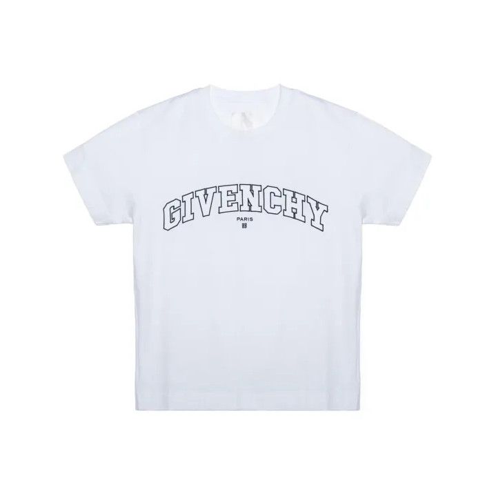 Givenchy Givenchy SS22 Letter Embroidery Short-Sleeve T-Shirt Size US M / EU 48-50 / 2 - 1 Thumbnail