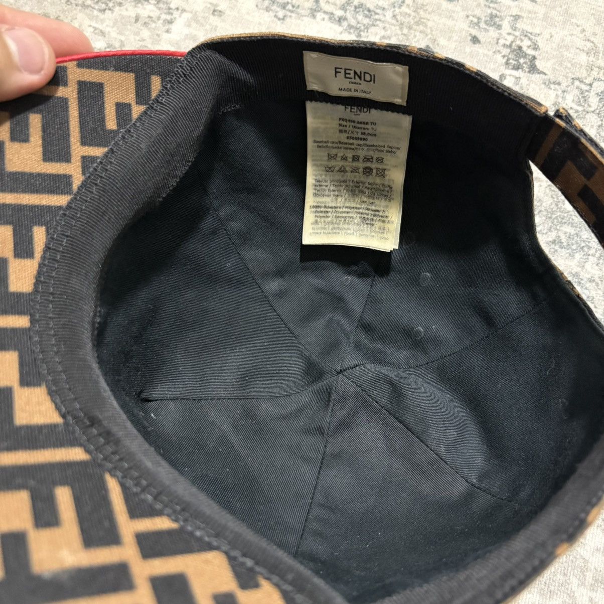 Fendi Fendi zucca monogram womens canvas baseball cap Size ONE SIZE - 6 Thumbnail