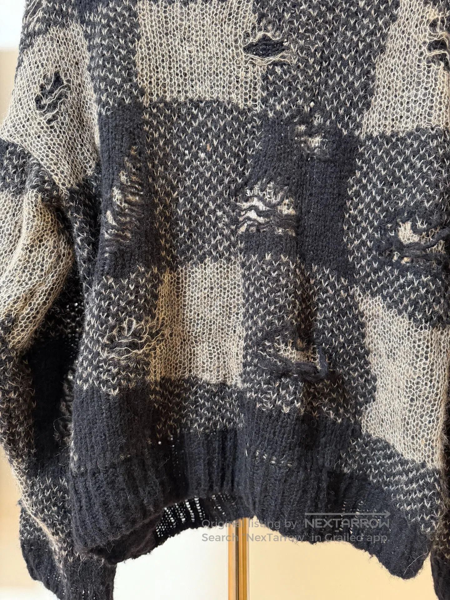 Our Legacy Our Legacy Sonar Roundneck Check Sweater. Size US M / EU 48-50 / 2 - 6 Thumbnail