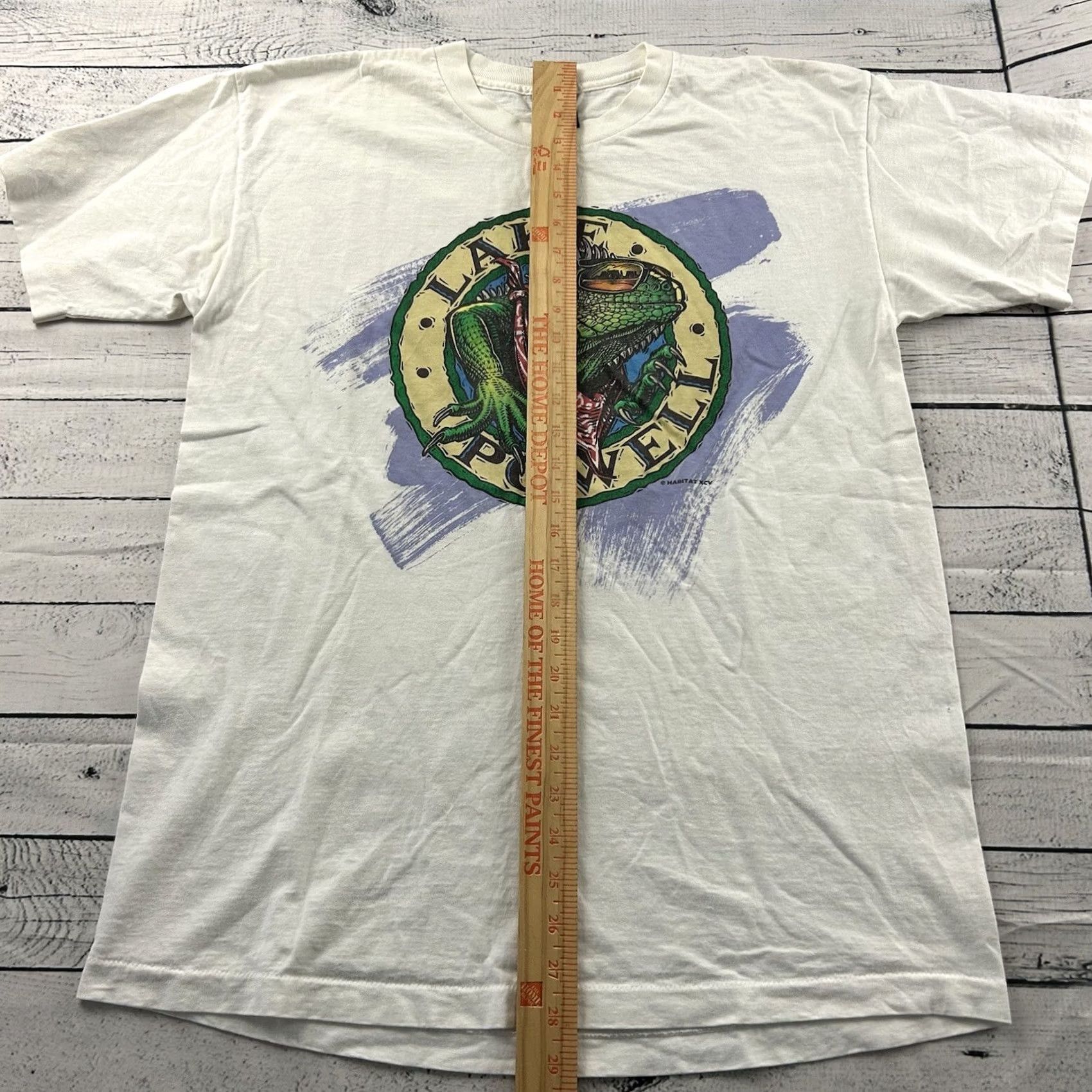 Vintage VINTAGE Signal Shirt Mens L White Lake Powell Sport Short Sleeve Men Size US L / EU 52-54 / 3 - 4 Thumbnail