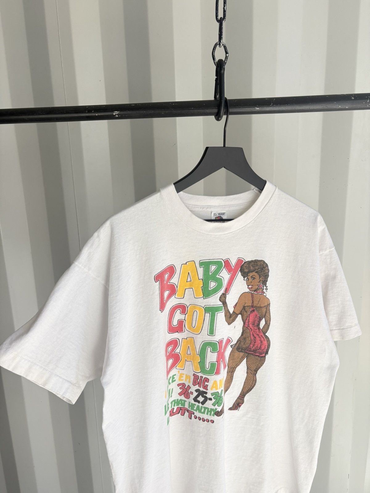 Vintage Vintage Freaknik Baby Got Back Distressed Shirt Grunge Band Size US XL / EU 56 / 4 - 4 Thumbnail