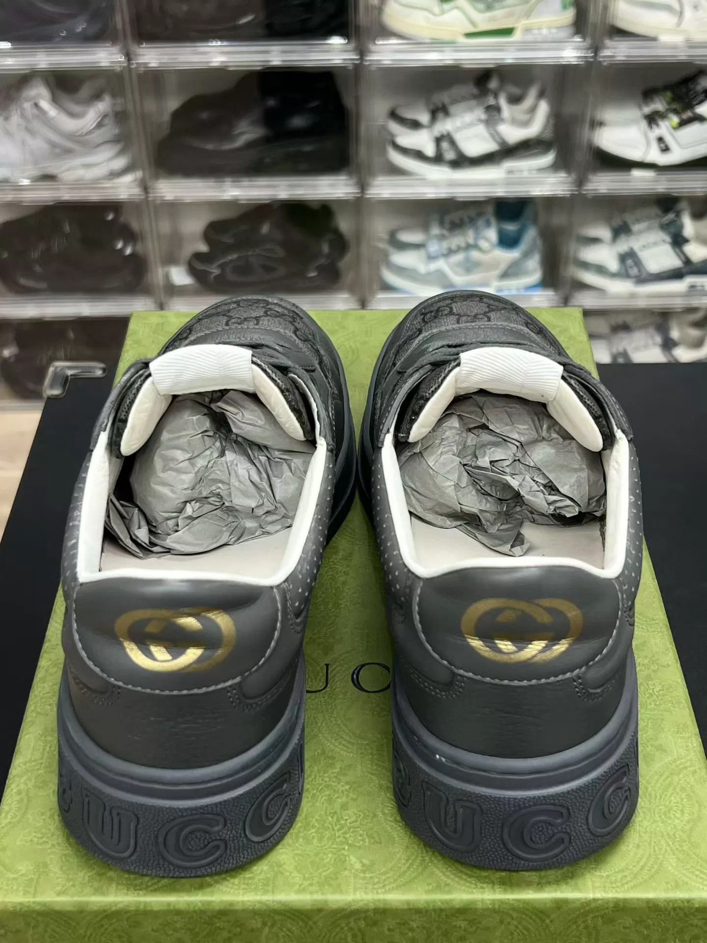 Gucci Gucci Cookie Sneakers Gray Black 42 Size US 9 / EU 42 - 7 Thumbnail