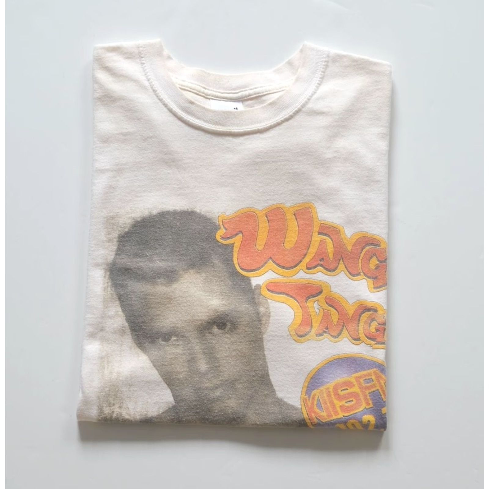 Anvil VINTAGE Anvil T-Shirt Men XL Men's 90s WANGO TANGO Concert Tour Music VTG Beige Crew Neck Short Sleeve 100% Cotton USA Size US XL / EU 56 / 4 - 5 Thumbnail