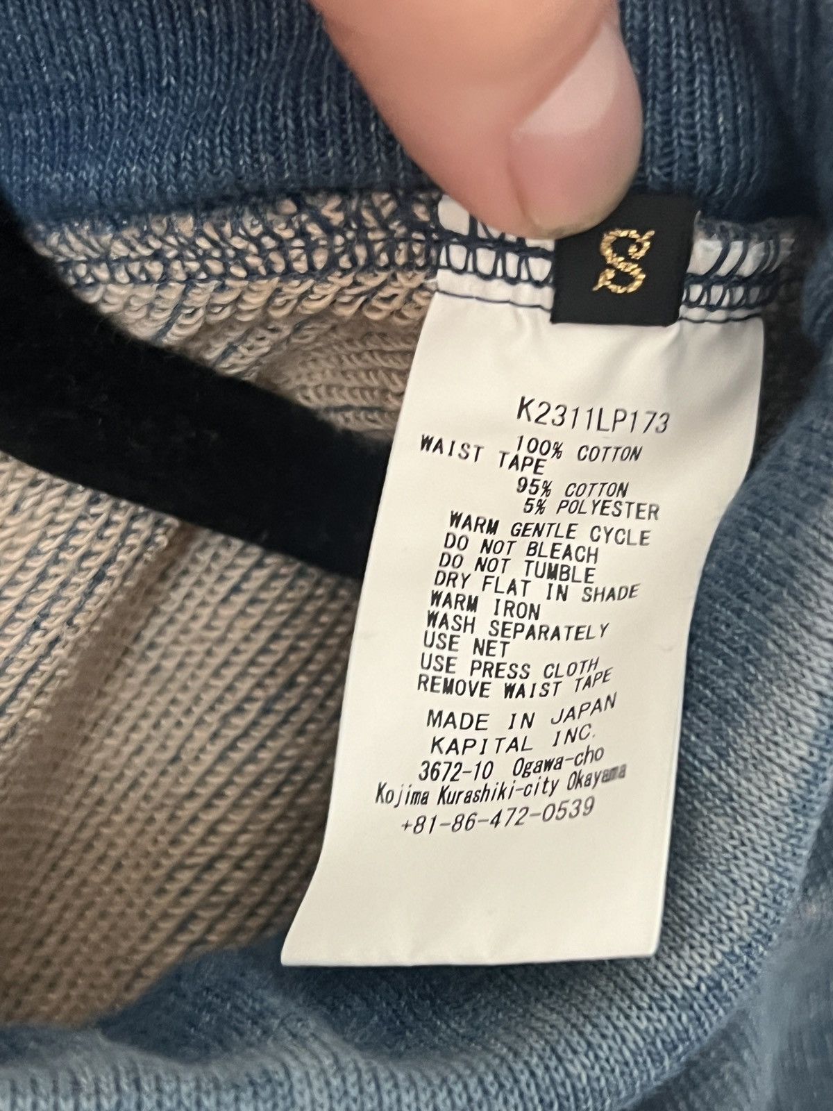 Kapital Kapital Patchwork Repair Denim Sweatpants Size US 28 / EU 44 - 14 Thumbnail