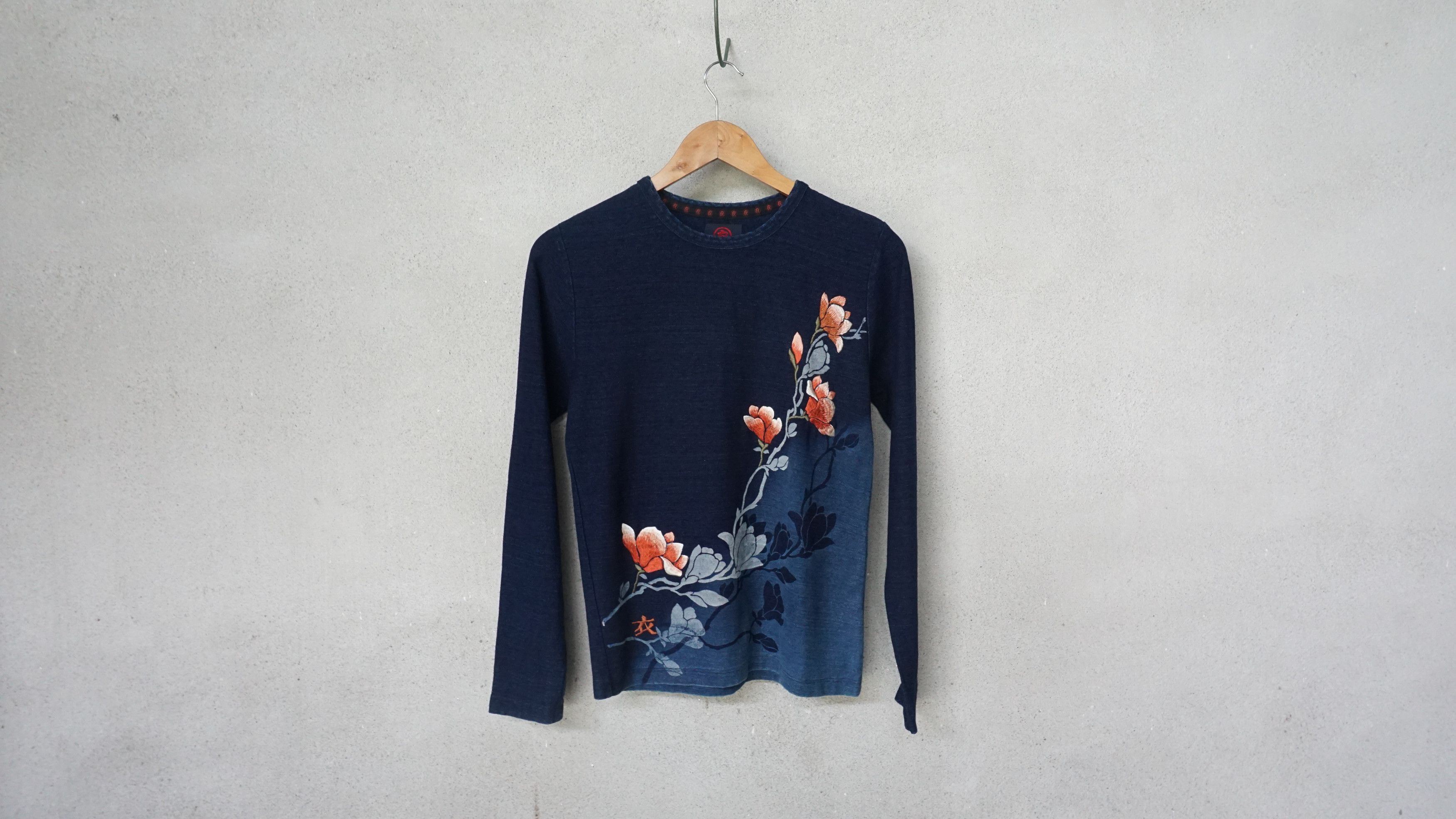 Japanese Brand koromo Embroidery Long Sleeve Denim Shirt Size XXS / US 00 / IT 34 - 1 Thumbnail