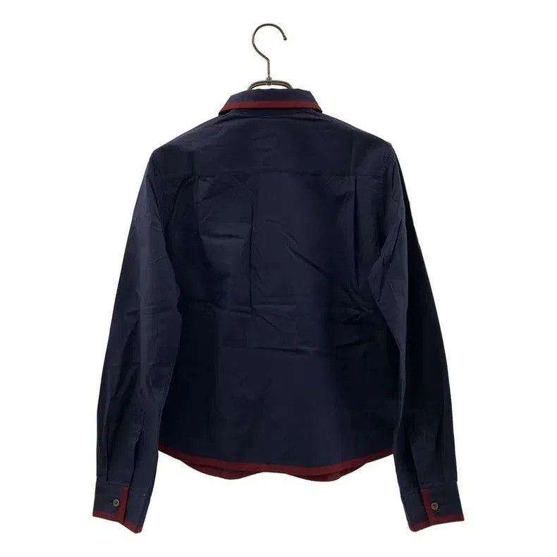 Comme des Garcons Comme Des Garcons Navy Blue Red Collar Long Sleeve Shirt Size M / US 6-8 / IT 42-44 - 8 Thumbnail
