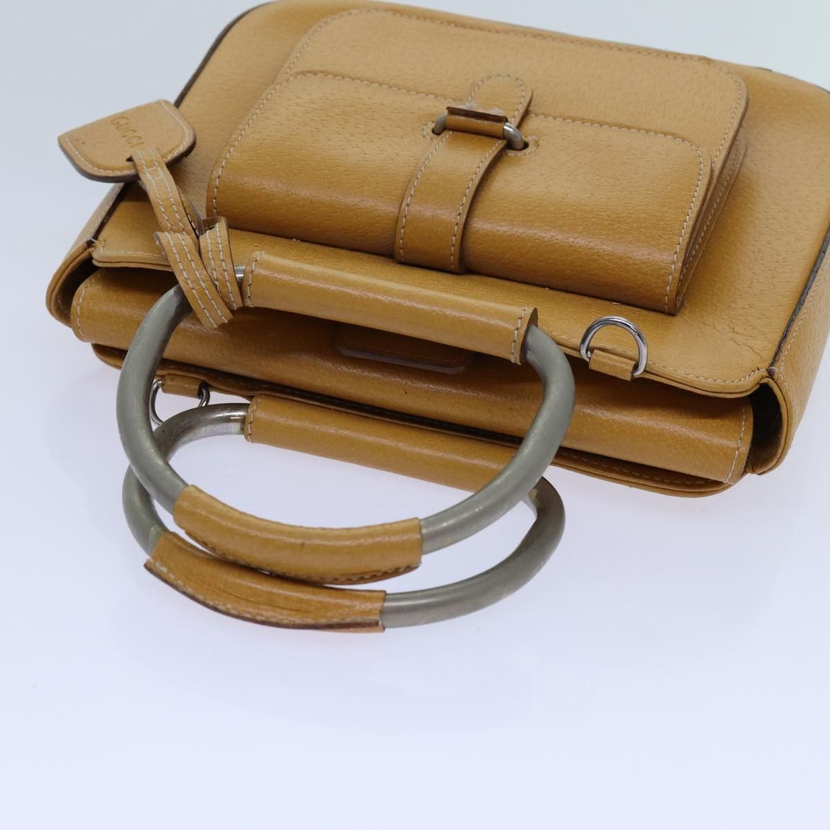 Gucci GUCCI Hand Bag Leather Brown Size ONE SIZE - 6 Thumbnail