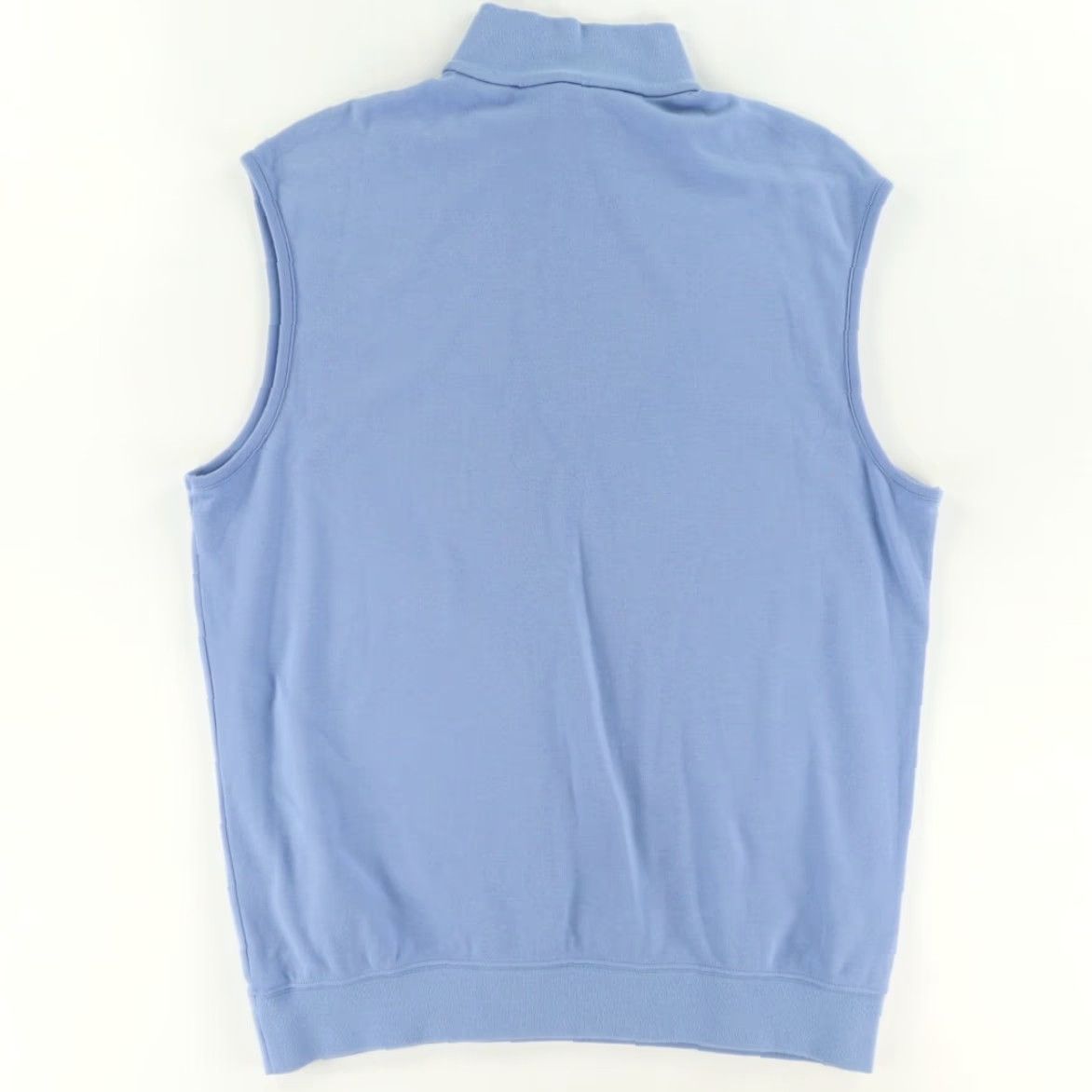 Polo Ralph Lauren Polo Ralph Lauren Pima Cotton 1/4 Zip Vest Sweater Blue Men's L Shirt Size US L / EU 52-54 / 3 - 4 Thumbnail