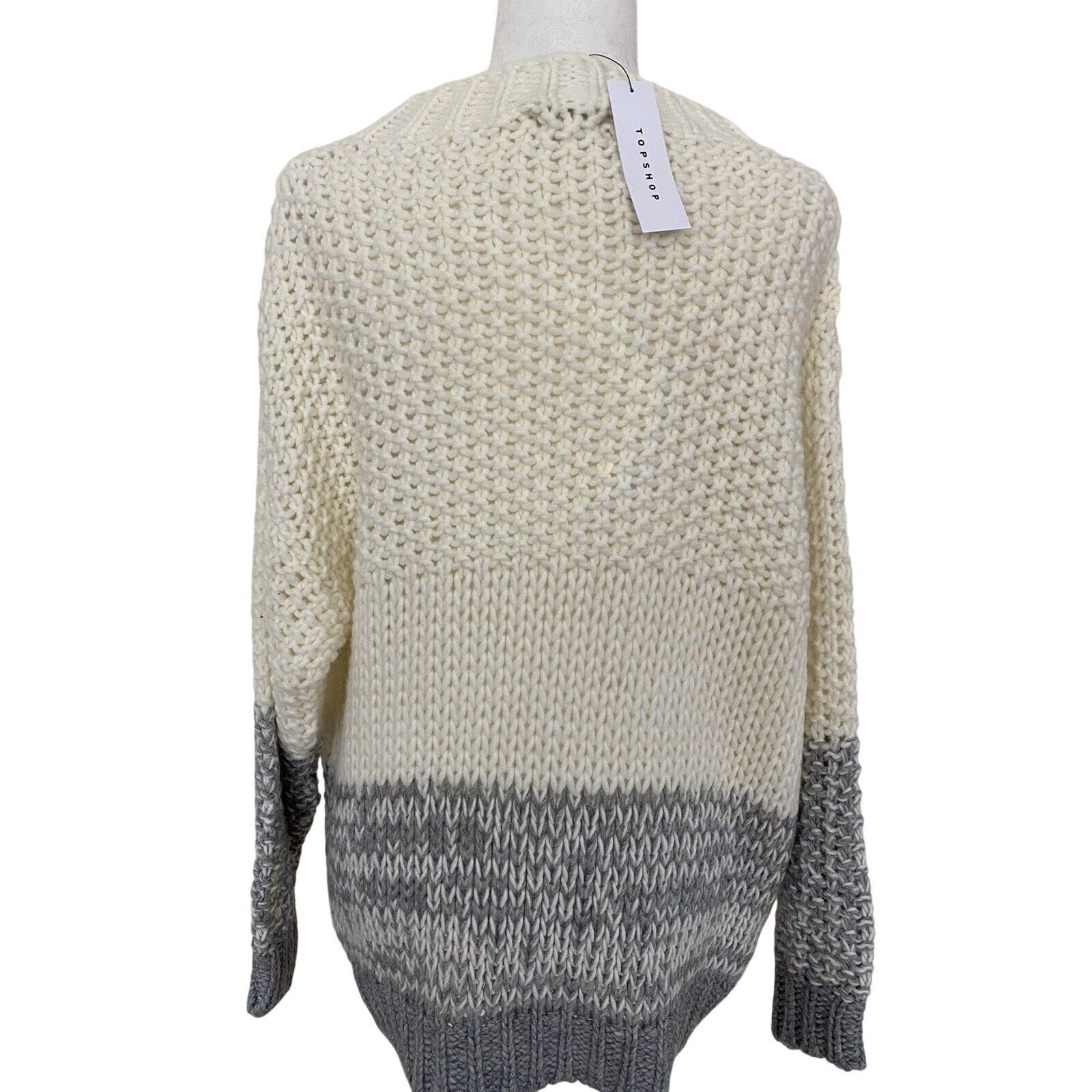 Topshop Topshop knitted sweater wool blend sweater size M/L A003073 Size M / US 6-8 / IT 42-44 - 4 Thumbnail