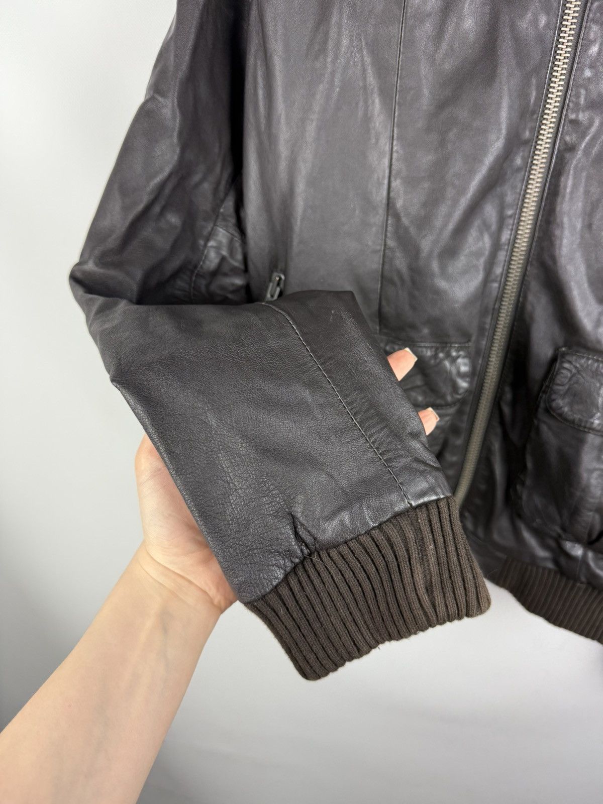Superdry Superdry Japan Men’s Leather Bomber Jacket Size XL Size US XL / EU 56 / 4 - 10 Thumbnail