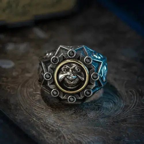 Other 925 Silver Plated Adjustable Devil Clown Ring for Men Women Size ONE SIZE - 1 Thumbnail