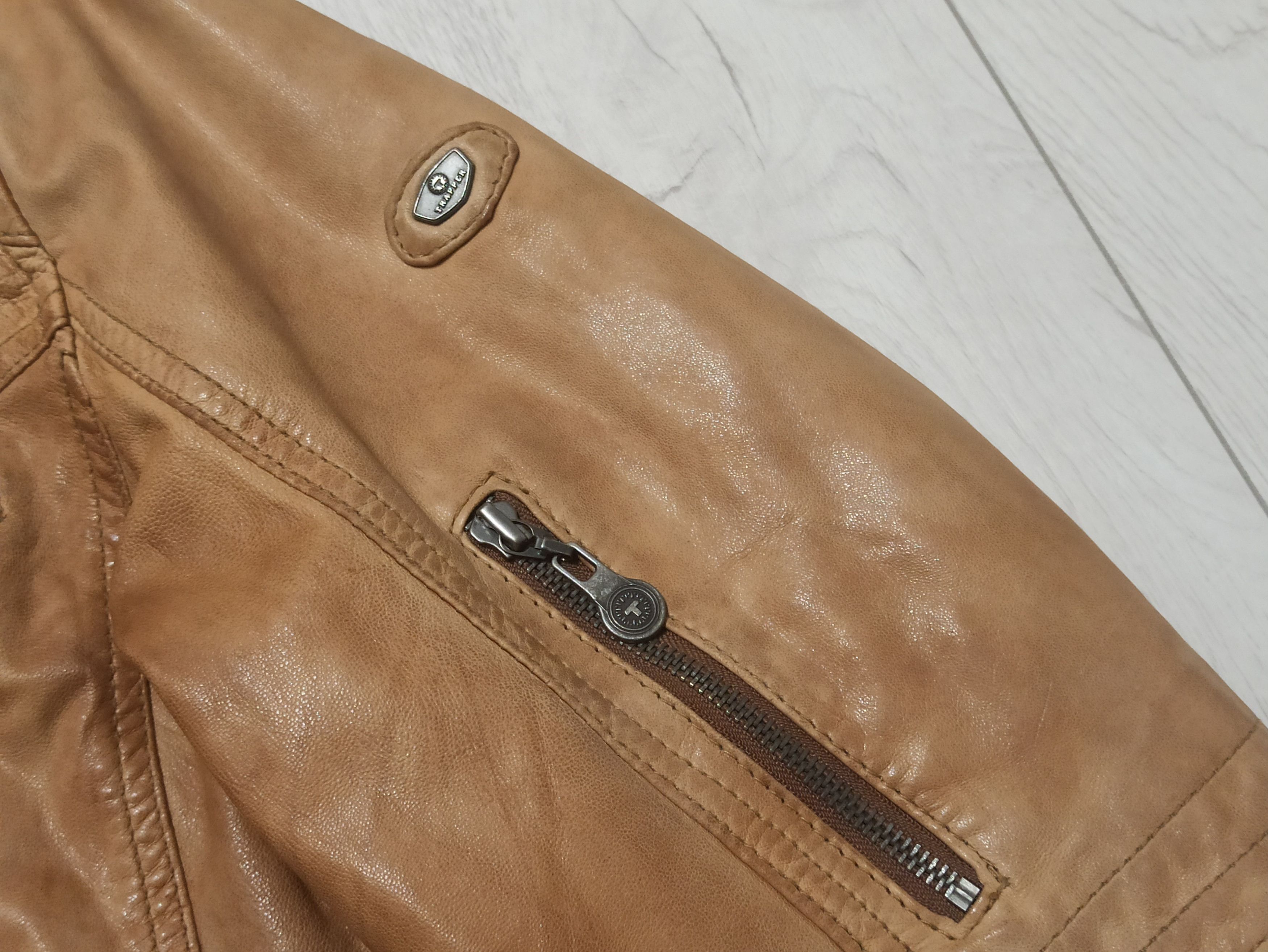 Genuine Leather Trapper Lamb Nappa Leather Track Jacket Size US L / EU 52-54 / 3 - 6 Thumbnail