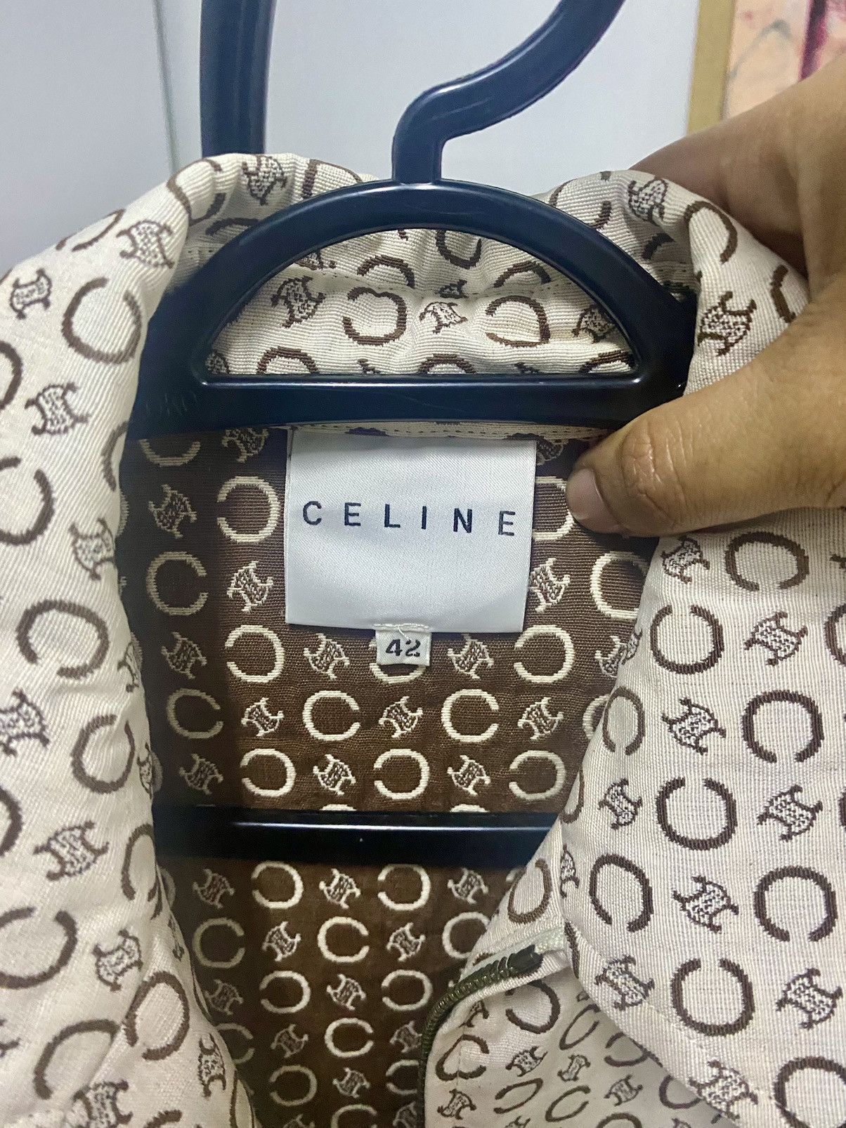Celine Authentic Celine Macadam Zipper Jacket Size US M / EU 48-50 / 2 - 11 Thumbnail