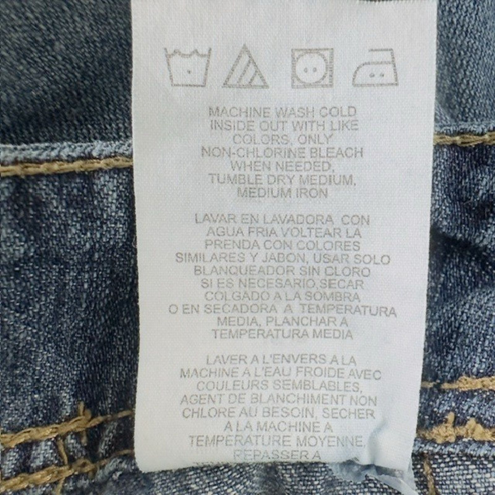 Lee Lee One True Fit Denim Jean Shorts 16M Blue Cuffed Mom VTG Size 38" / US 16 / IT 52 - 5 Thumbnail