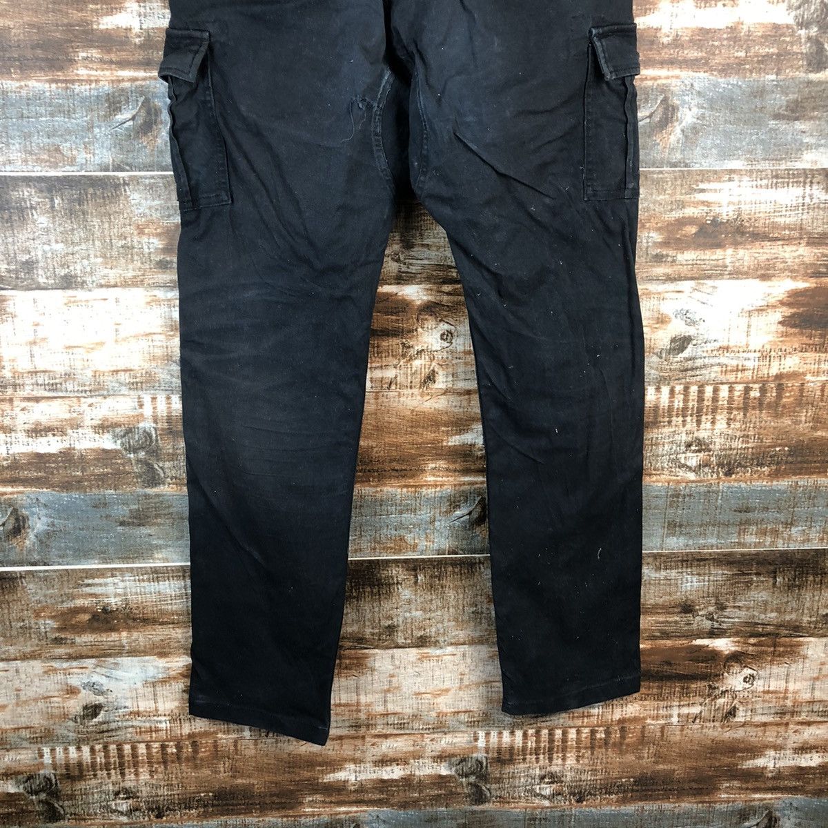 Japanese Brand Gladiator Black utility Cargo Multipocket Pants #A2590 Size US 31 - 16 Thumbnail