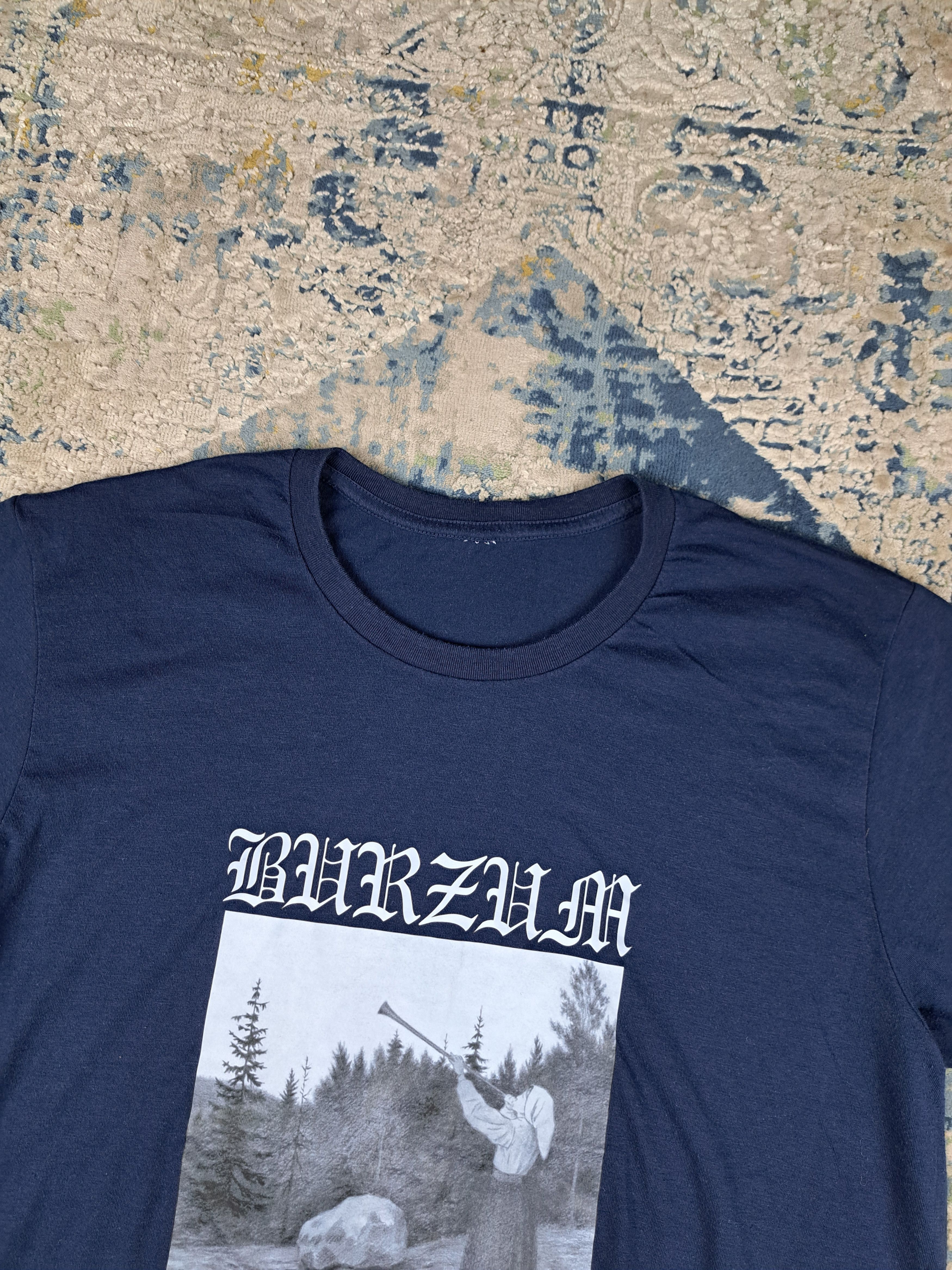 Band Tees Vintage 00s Burzum Filosofem Band Tee Metal Kanye Vultures Size US L / EU 52-54 / 3 - 3 Thumbnail