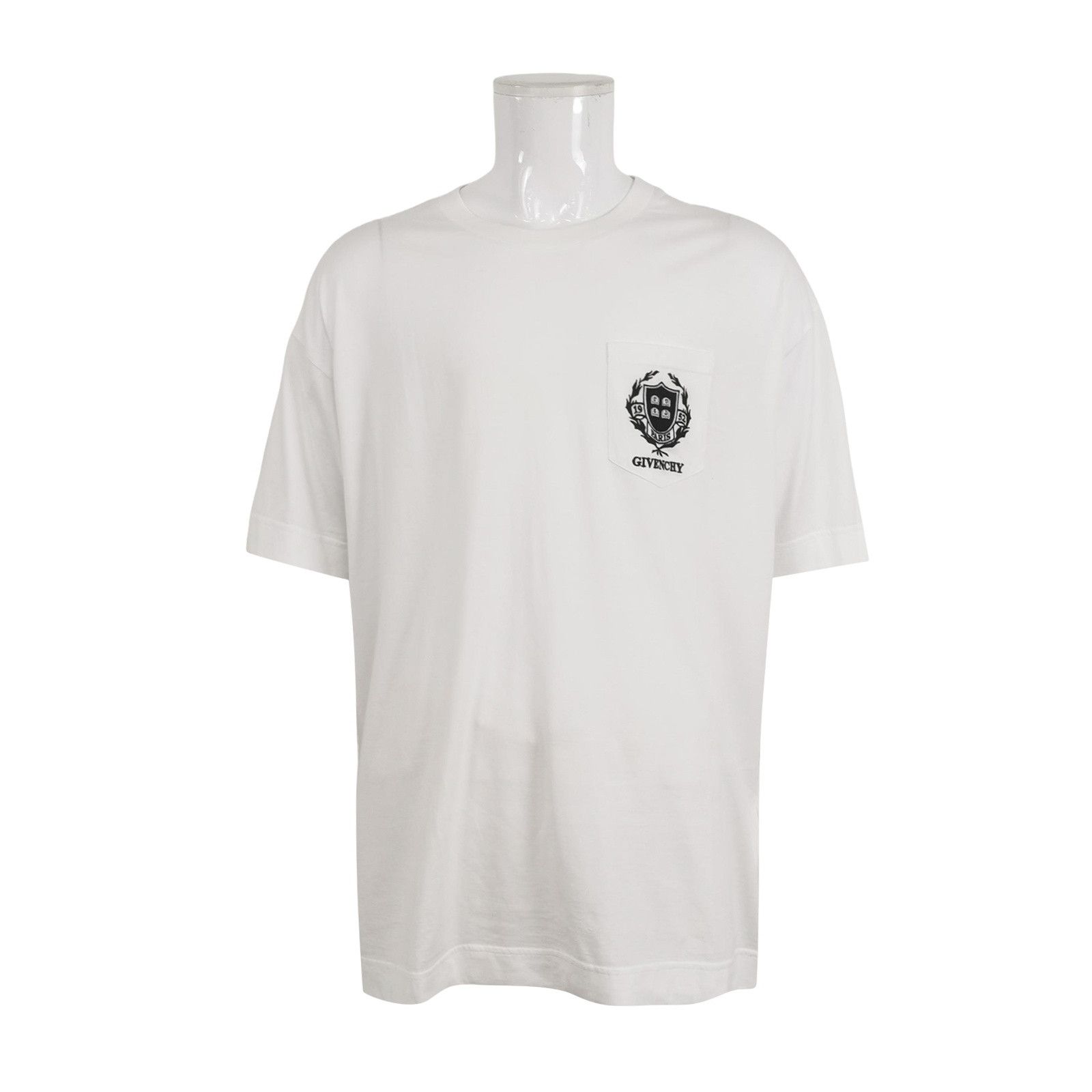 Givenchy Givenchy White Crest Pocket T-Shirt L Size US L / EU 52-54 / 3 - 1 Thumbnail
