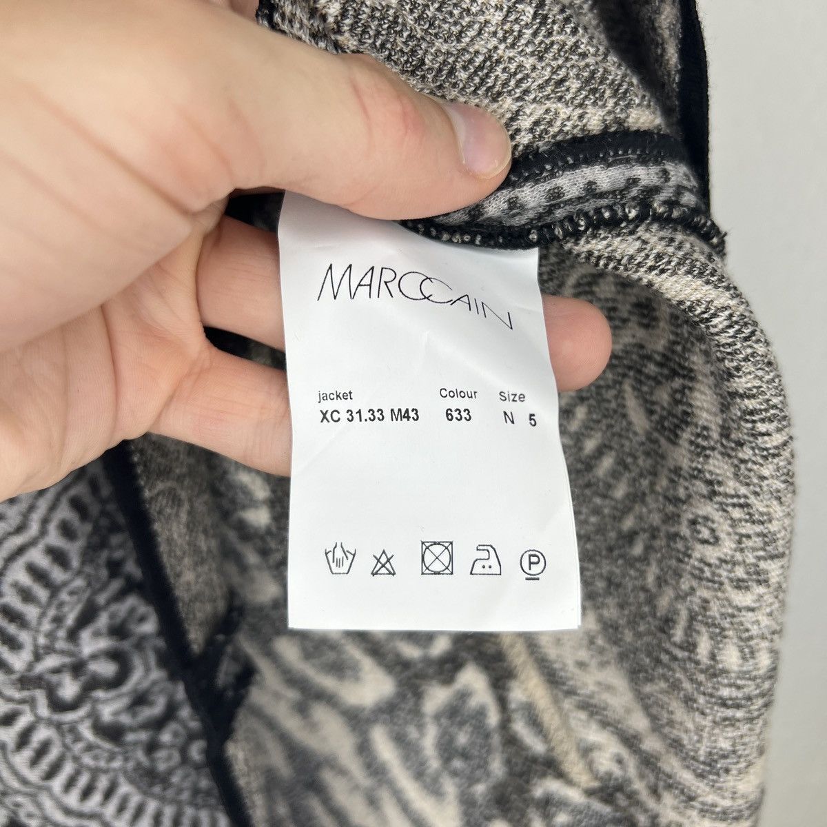 Designer Marc Cain Zip Cardigan Wool Sweater Jacket Jumper Leopard Size M / US 6-8 / IT 42-44 - 5 Thumbnail