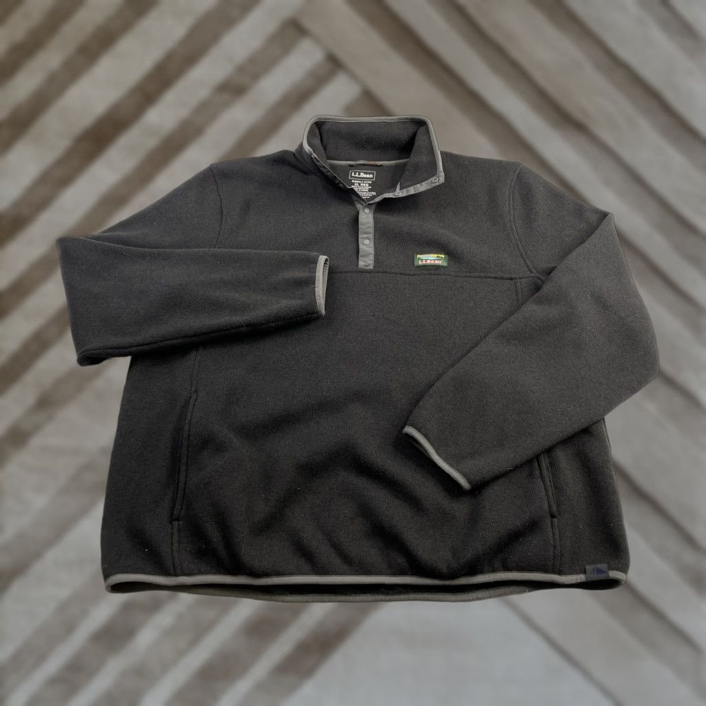 Vintage VINTAGE LL Bean Sweater Fleece Pullover Mens XL Slightly Fitted Black Pullover Fleece 298050 Mens XL Black Size US XL / EU 56 / 4 - 1 Thumbnail