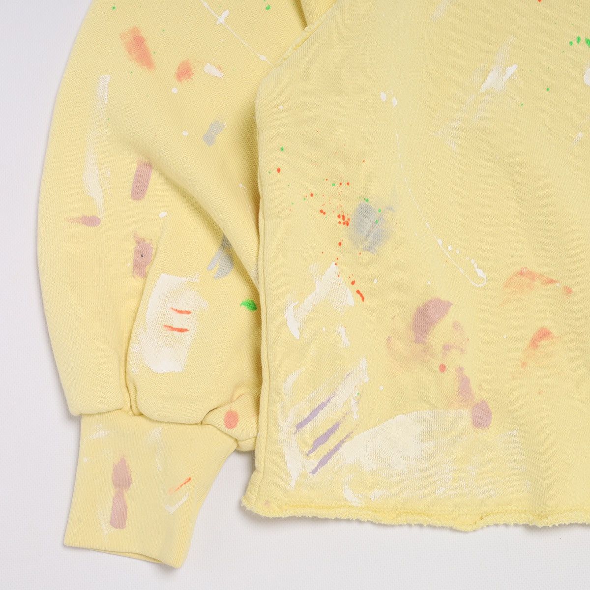 Palm Angels Palm Angels Oversized Sweatshirt Wide Yellow Splatter Painte Size US XS / EU 42 / 0 - 5 Thumbnail
