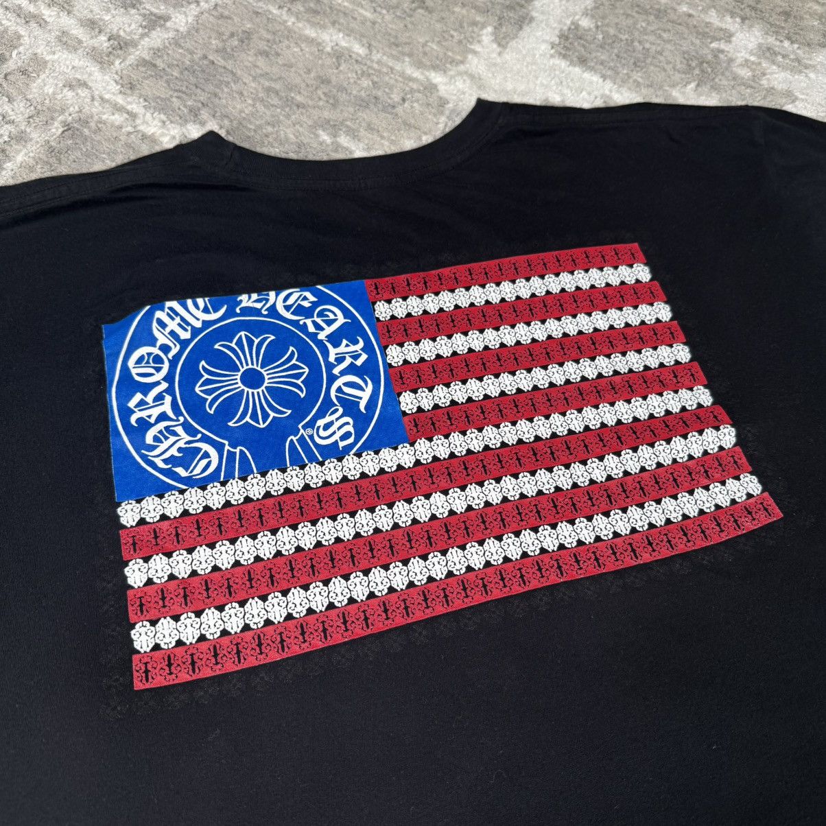 Chrome Hearts Flag USA dagger short sleeve tee shirt Size US XXL / EU 58 / 5 - 5 Thumbnail