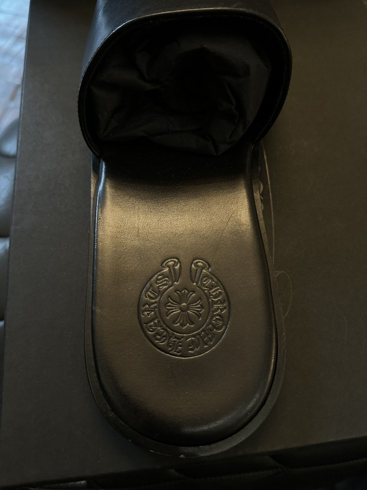 Chrome Hearts CHROME HEARTS PATCH BLACK SLIDES Size US 13 / EU 46 - 2 Thumbnail