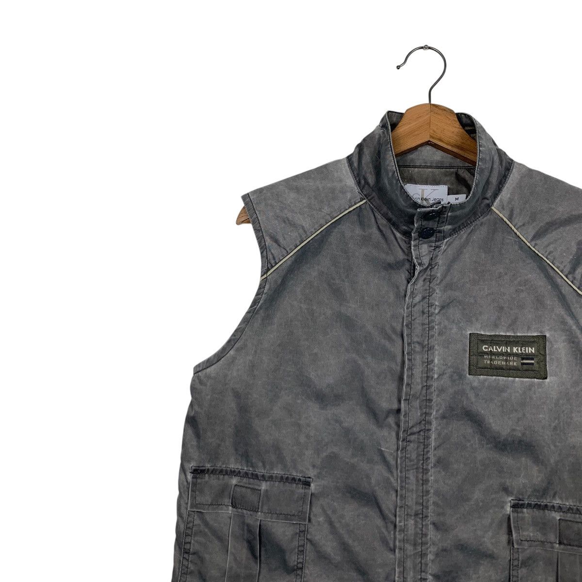 Calvin Klein CALVIN KLEIN JEANS Rusty Gray Nylon Vest #2542-C115 Size US M / EU 48-50 / 2 - 3 Thumbnail