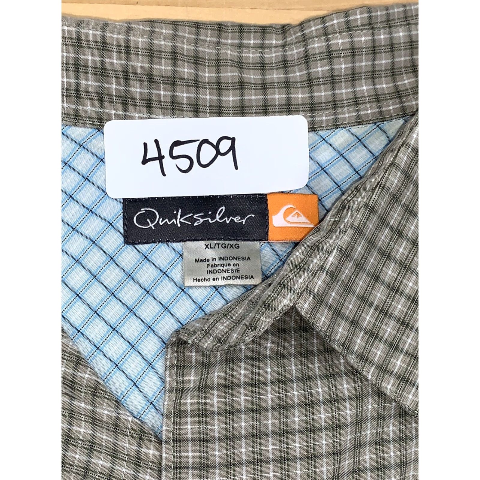 Quiksilver Quiksilver Shirt Mens XL Green Plaid Button-Down Short Sleeve Casual Size US 36 / EU 52 - 3 Thumbnail