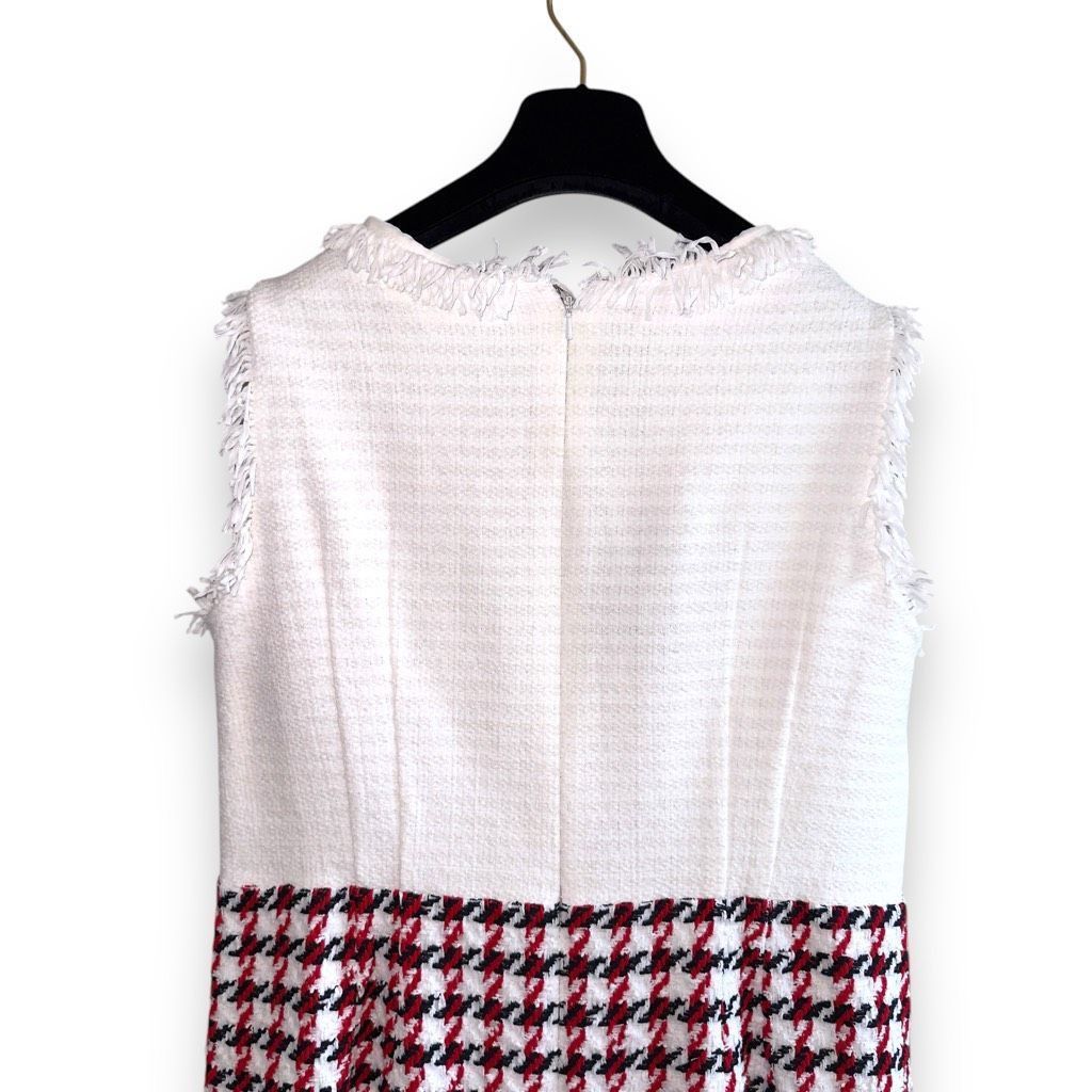 Oscar De La Renta NWT Oscar De La Renta Bicolor Houndstooth Tweed Dress Sz 12 Size XL / US 12-14 / IT 48-50 - 9 Thumbnail
