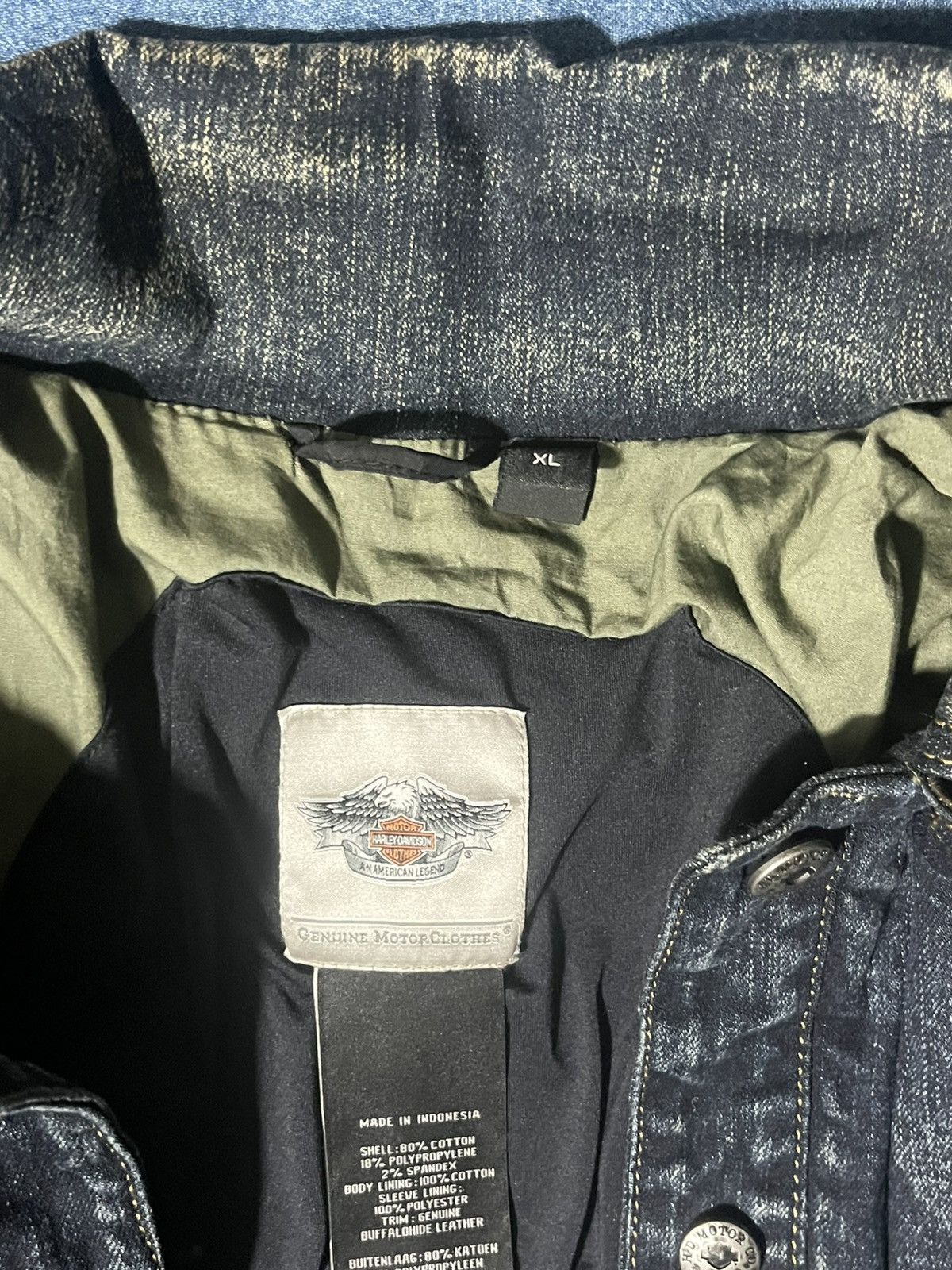 Harley Davidson Vintage Harley Davidson Denim Jacket Size XL / US 12-14 / IT 48-50 - 7 Thumbnail