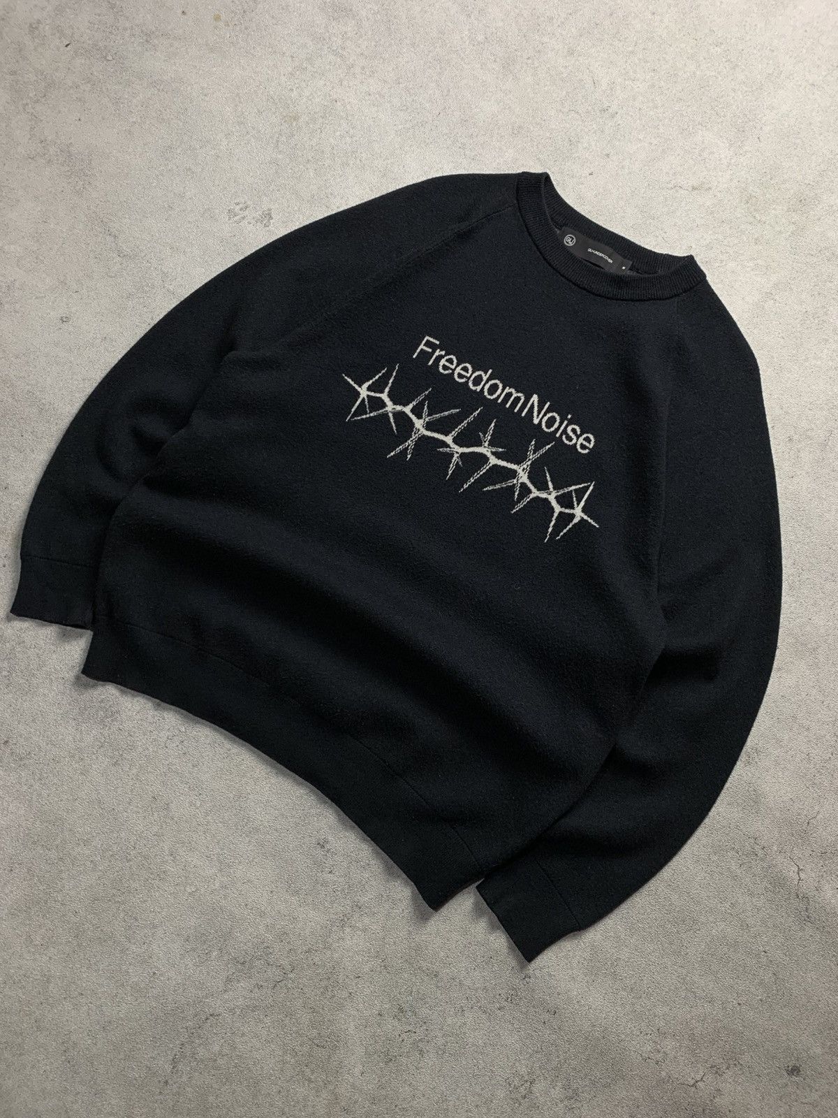 GU × Undercover GU X Undercover "Freedom Noise" Black Knit Sweater Size US M / EU 48-50 / 2 - 2 Thumbnail