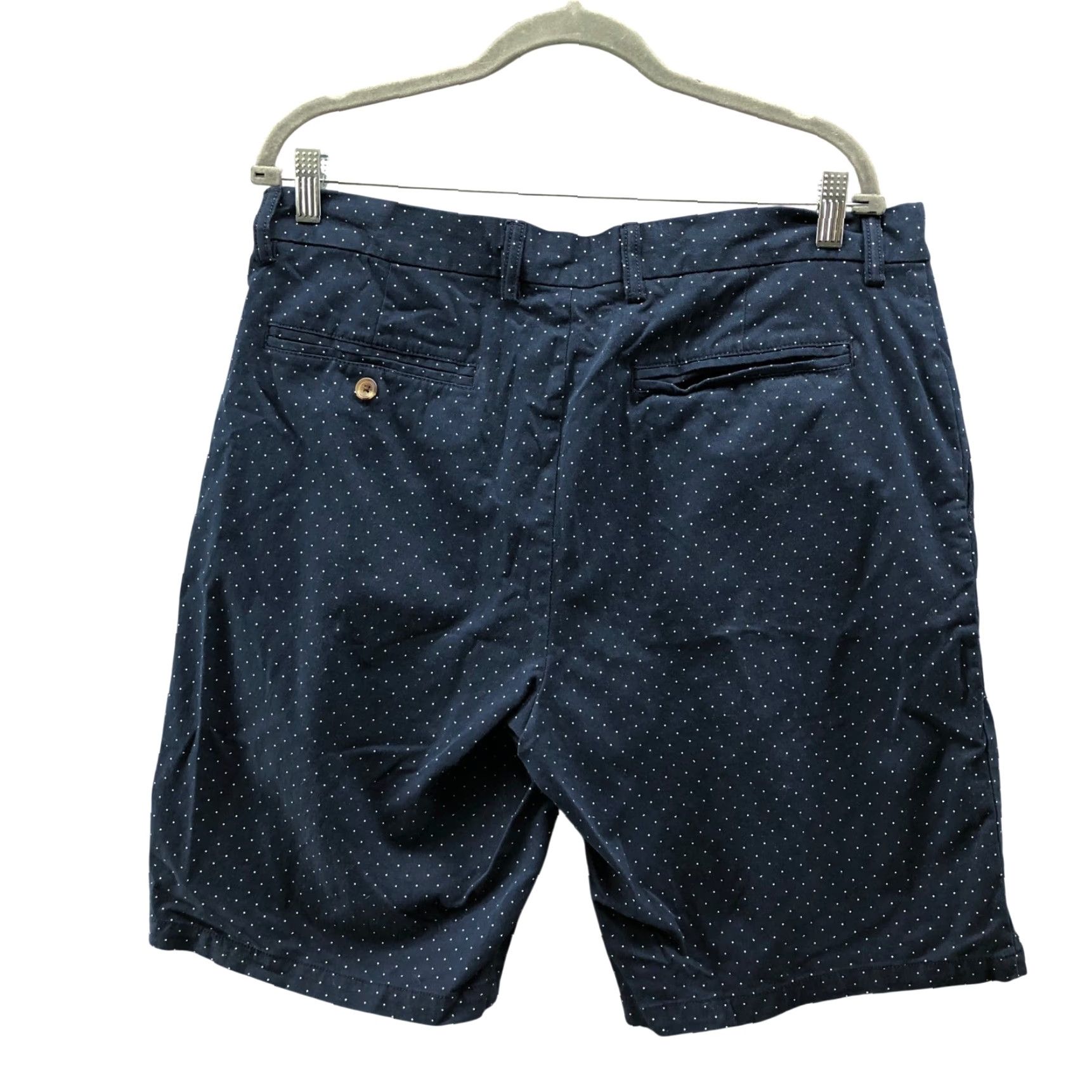 Old Navy Old Navy Ultimate Slim Chino Shorts Mens 36 Navy Blue Polka Dot 9.5'' Inseam Size US 36 / EU 52 - 2 Thumbnail