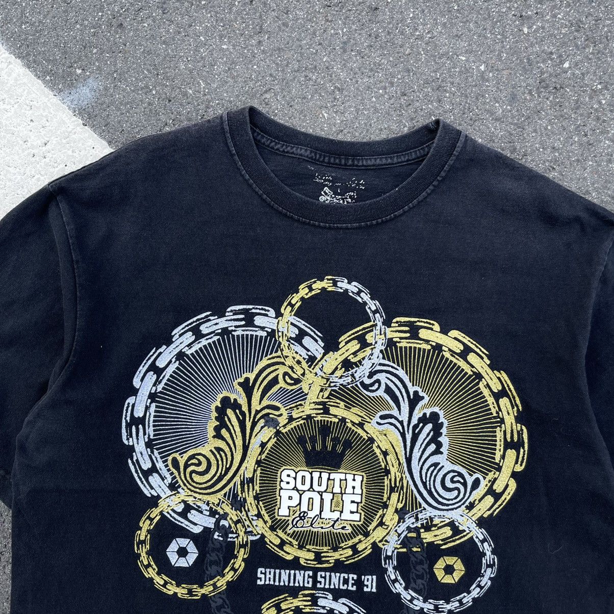 Affliction VINTAGE Y2K AFFLICTION TAPOUT STYLE SOUTHPOLE TEE Size US L / EU 52-54 / 3 - 4 Thumbnail